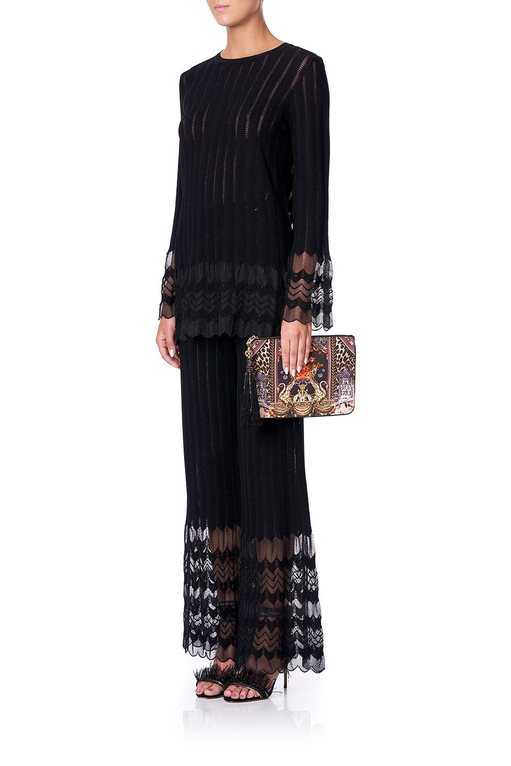 SMALL CANVAS CLUTCH MARAIS AT MIDNIGHT