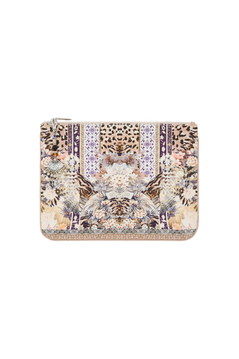 CAMILLA SMALL CANVAS CLUTCH MOTO MAIKO