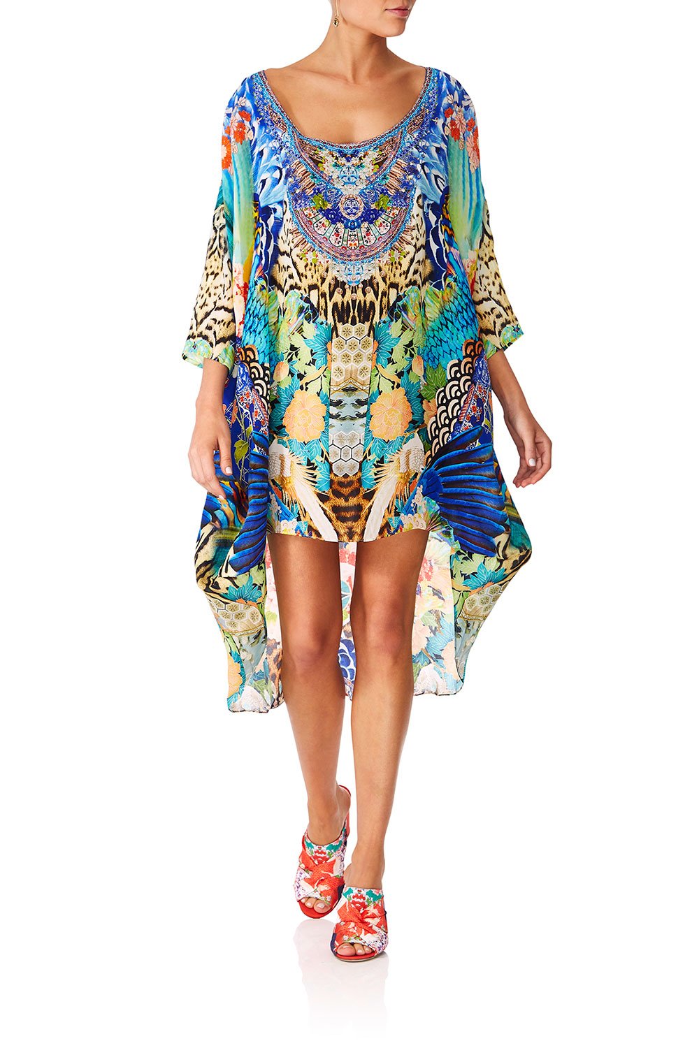 CAMILLA SPACE COWGIRL SCOOP BACK HEM DRESS