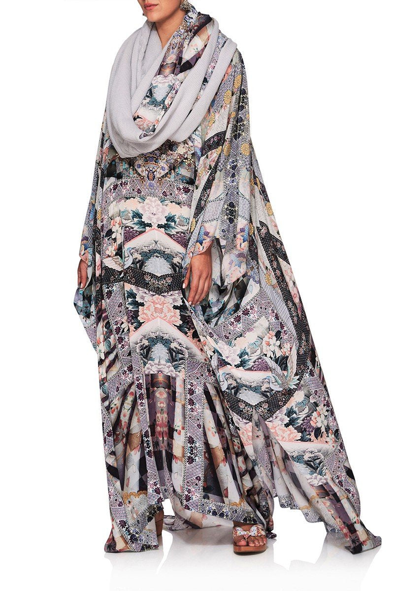 CAMILLA IN HER SHOES SPLIT FRONT & SLEEVE KAFTAN