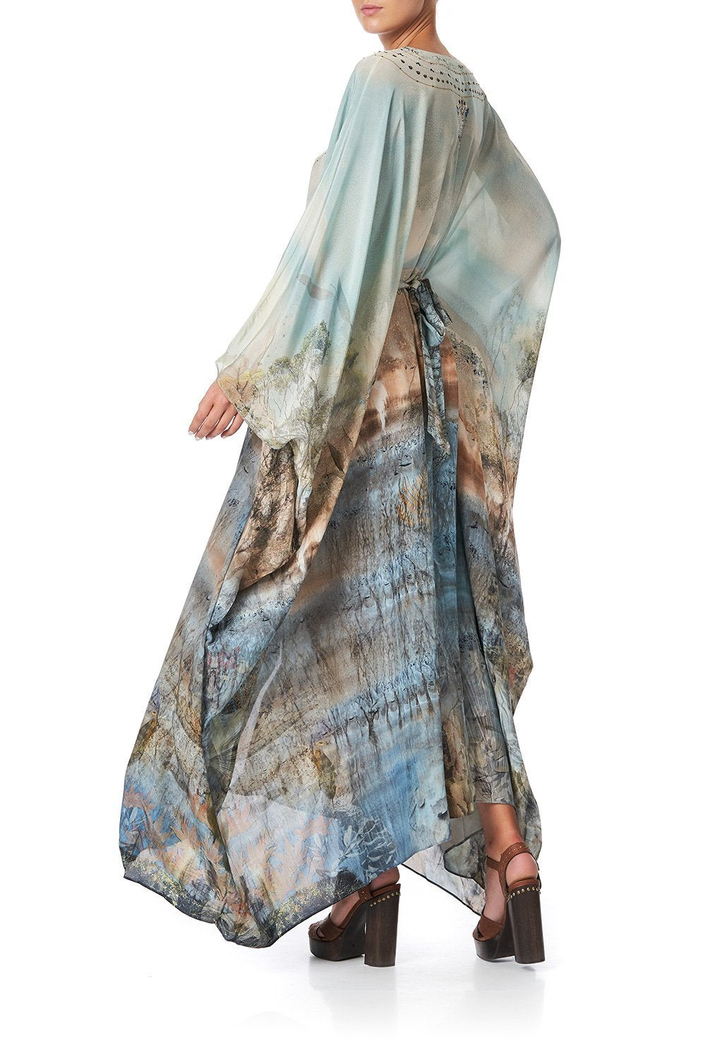 SPLIT HEM LACE UP KAFTAN COUNTRY DIARIES