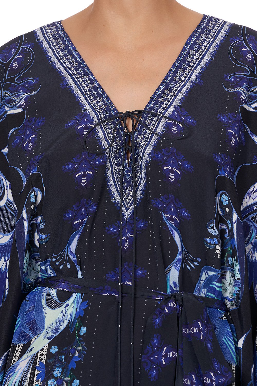 SPLIT HEM LACE UP KAFTAN MARE MYSTIQUE