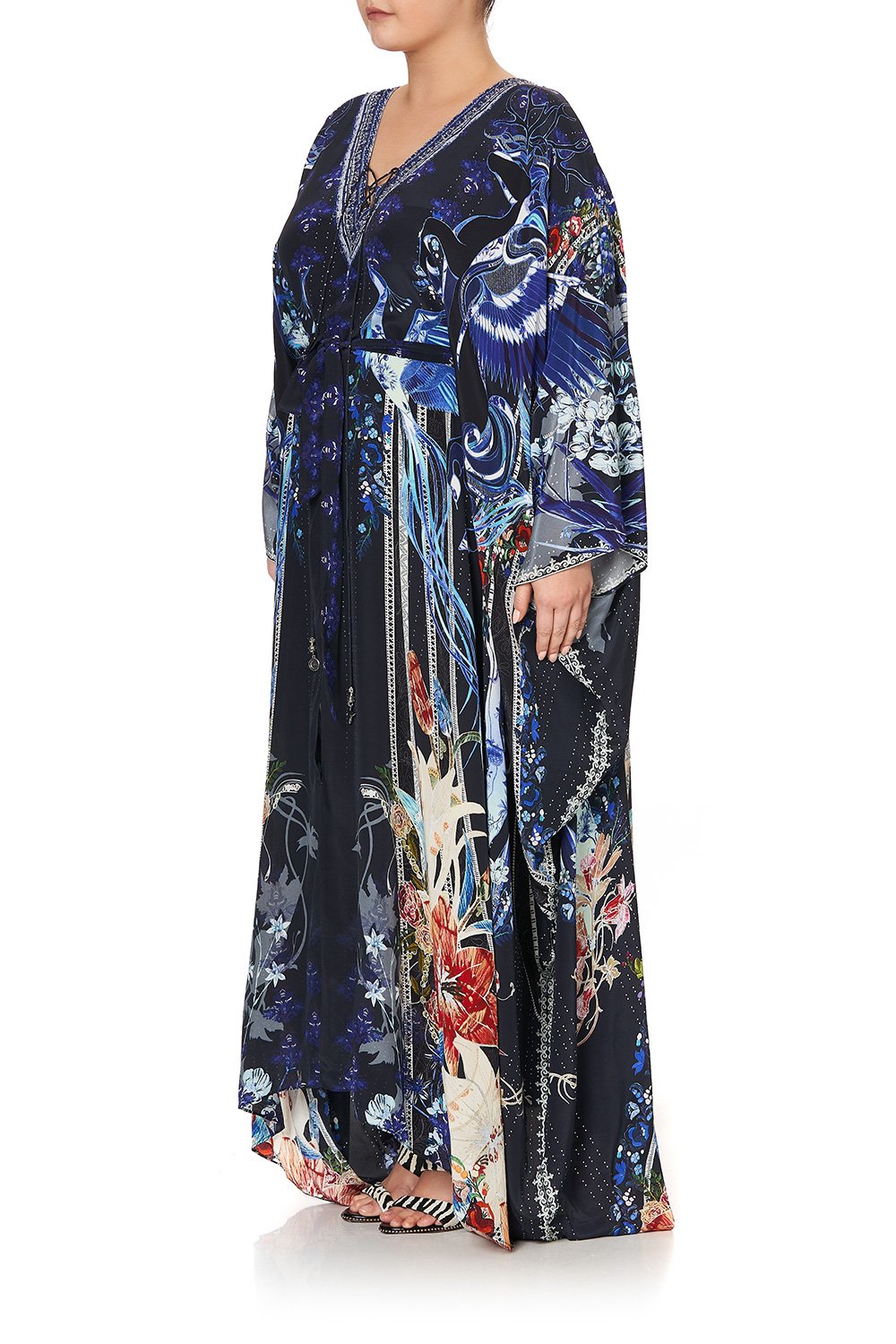 SPLIT HEM LACE UP KAFTAN MARE MYSTIQUE