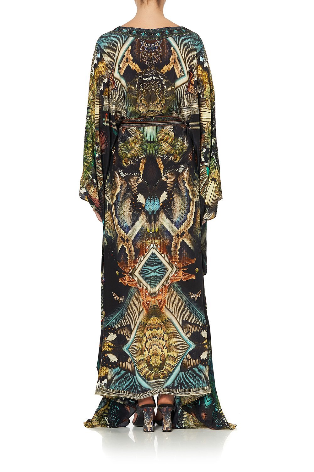 SPLIT HEM LACE UP KAFTAN MATERNAL INSTINCT