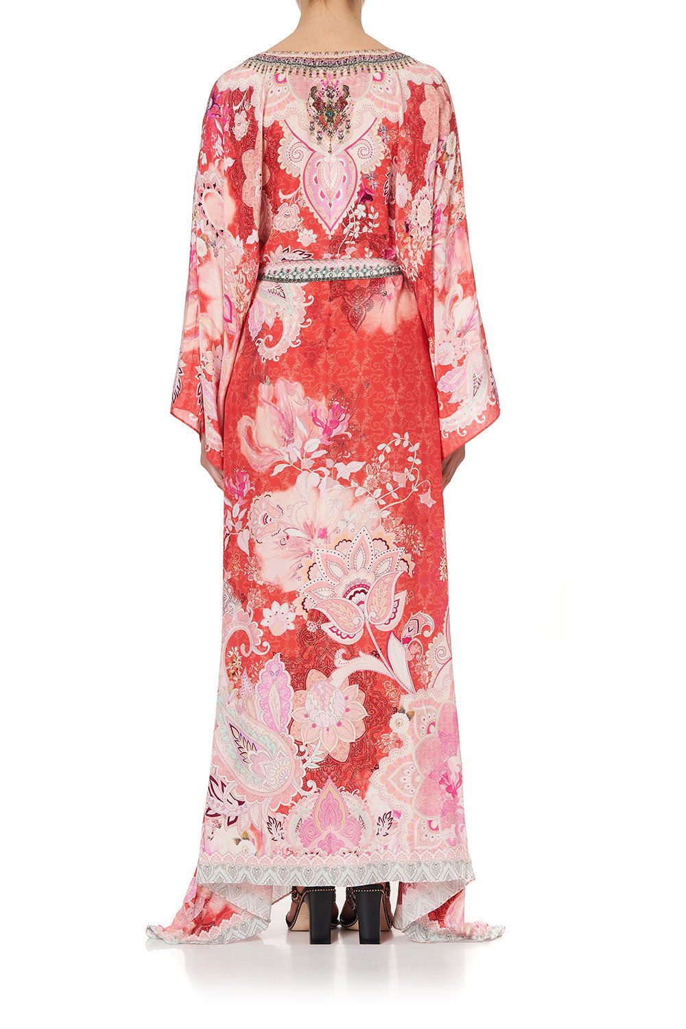 SPLIT HEM LACE UP KAFTAN PALACE MUSE