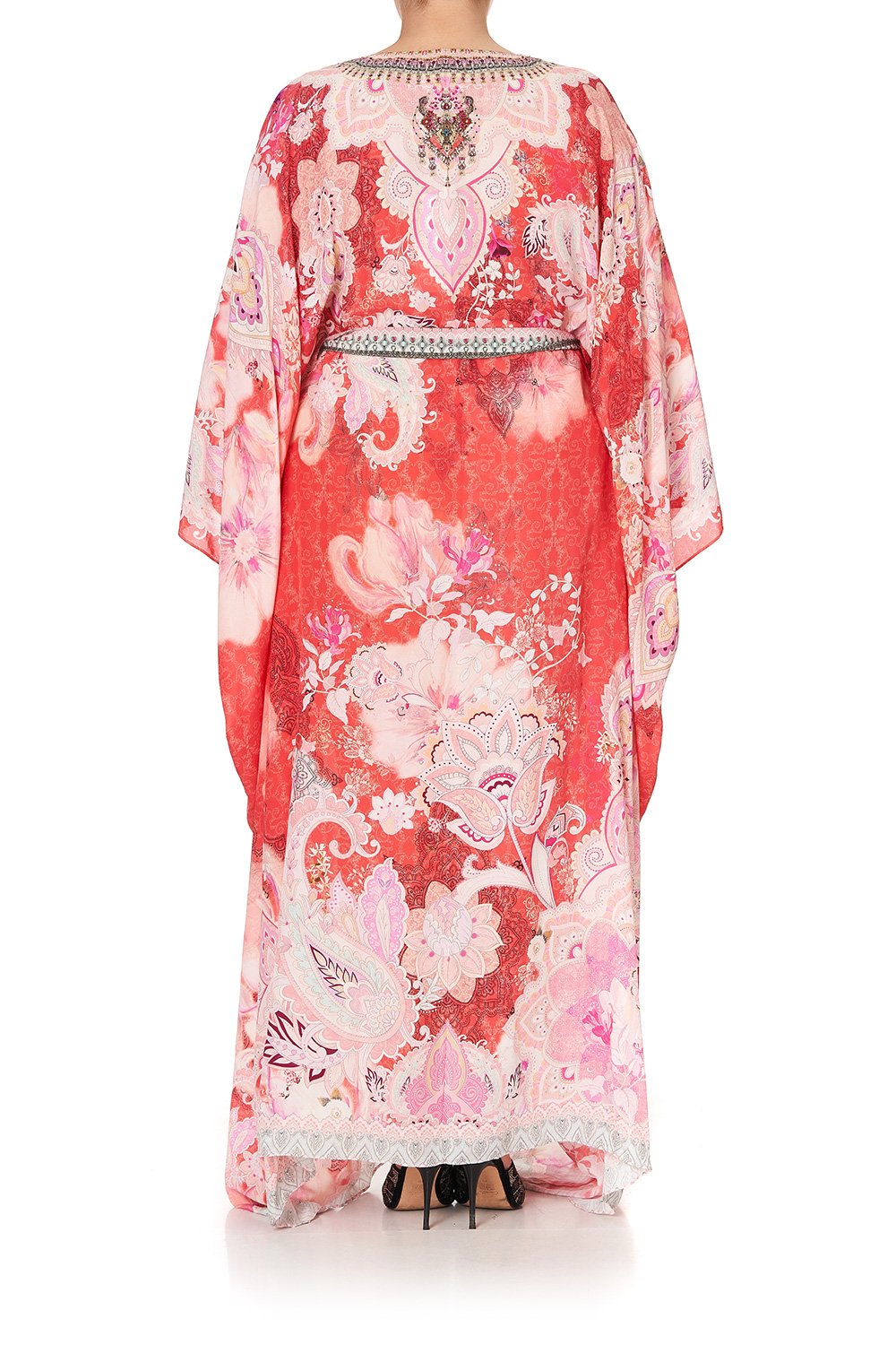 SPLIT HEM LACE UP KAFTAN PALACE MUSE