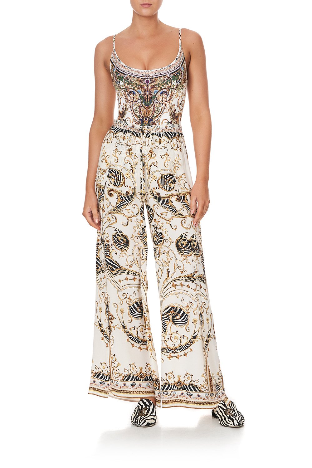 SPLIT PANT WITH DRAWSTRING WAIST NIGHT WAITING FOR DAY