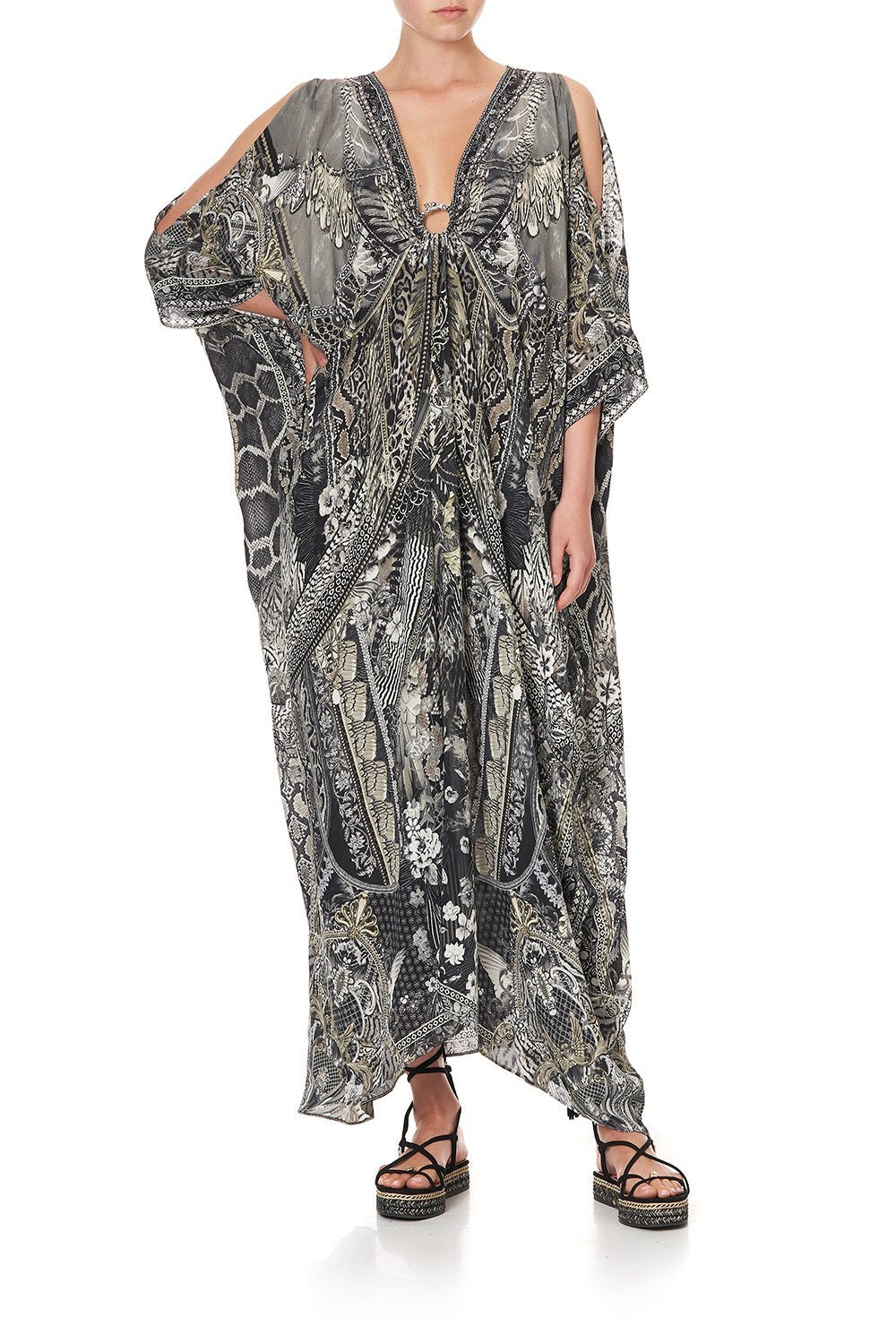 SPLIT SLEEVE KAFTAN WITH HARDWARE ONE TRIBE