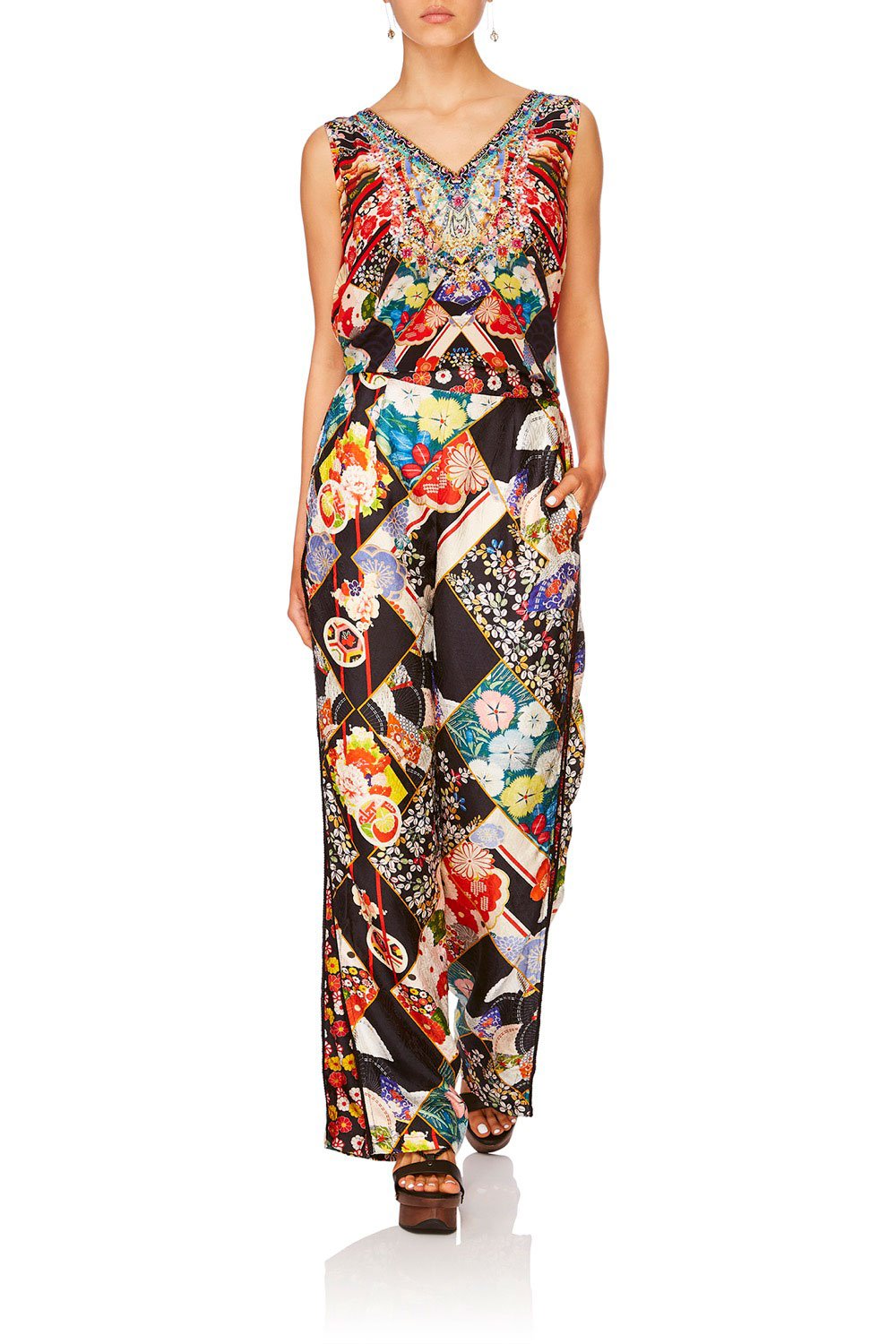 CAMILLA STAR GIRL PANTS W SIDE SPLIT