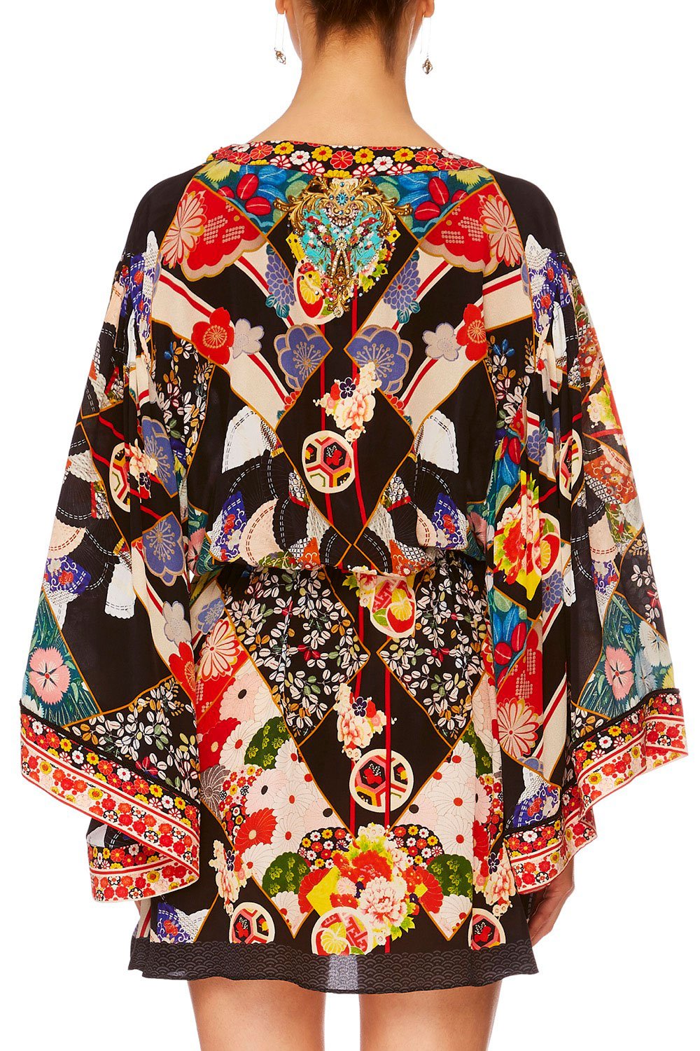 CAMILLA STAR GIRL V-NECK WIDE SLEEVE DRESS