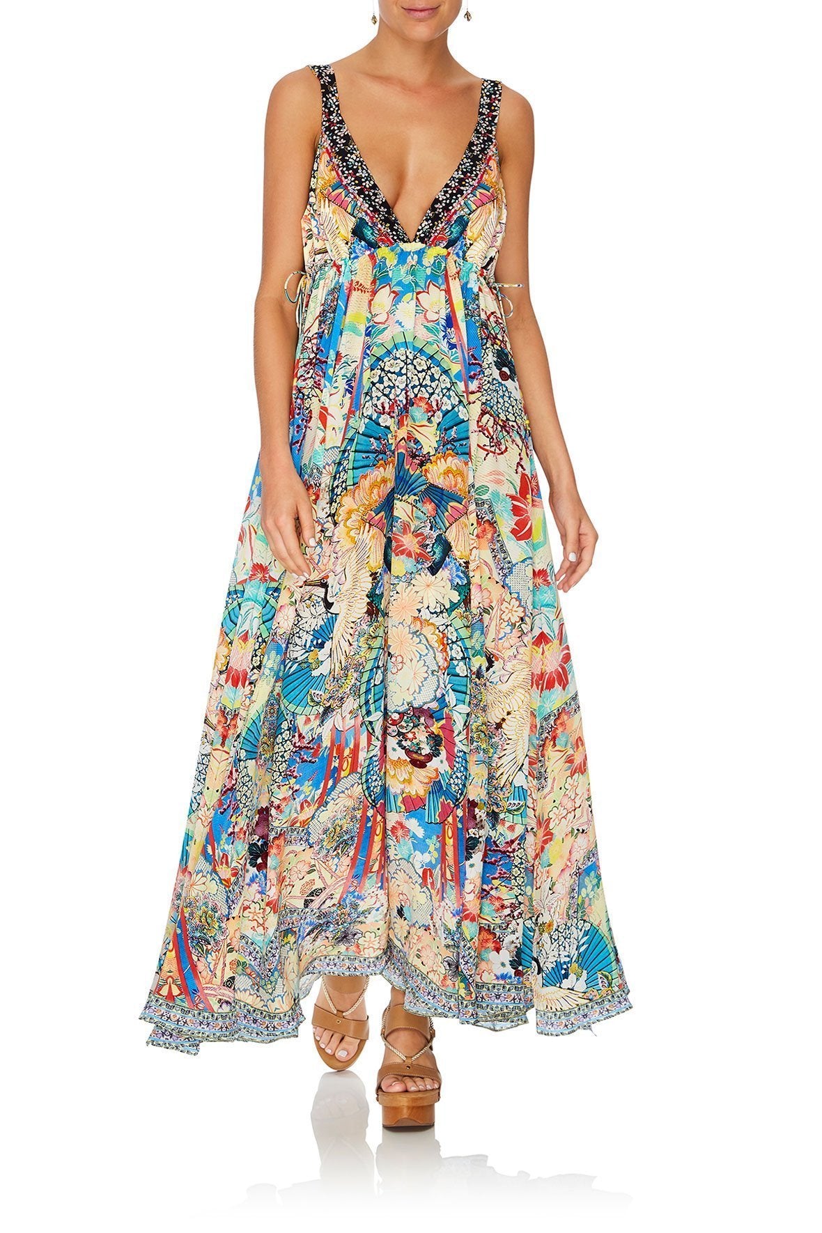 STRAP DRESS WITH GATHERED WAIST MISO IN LOVE