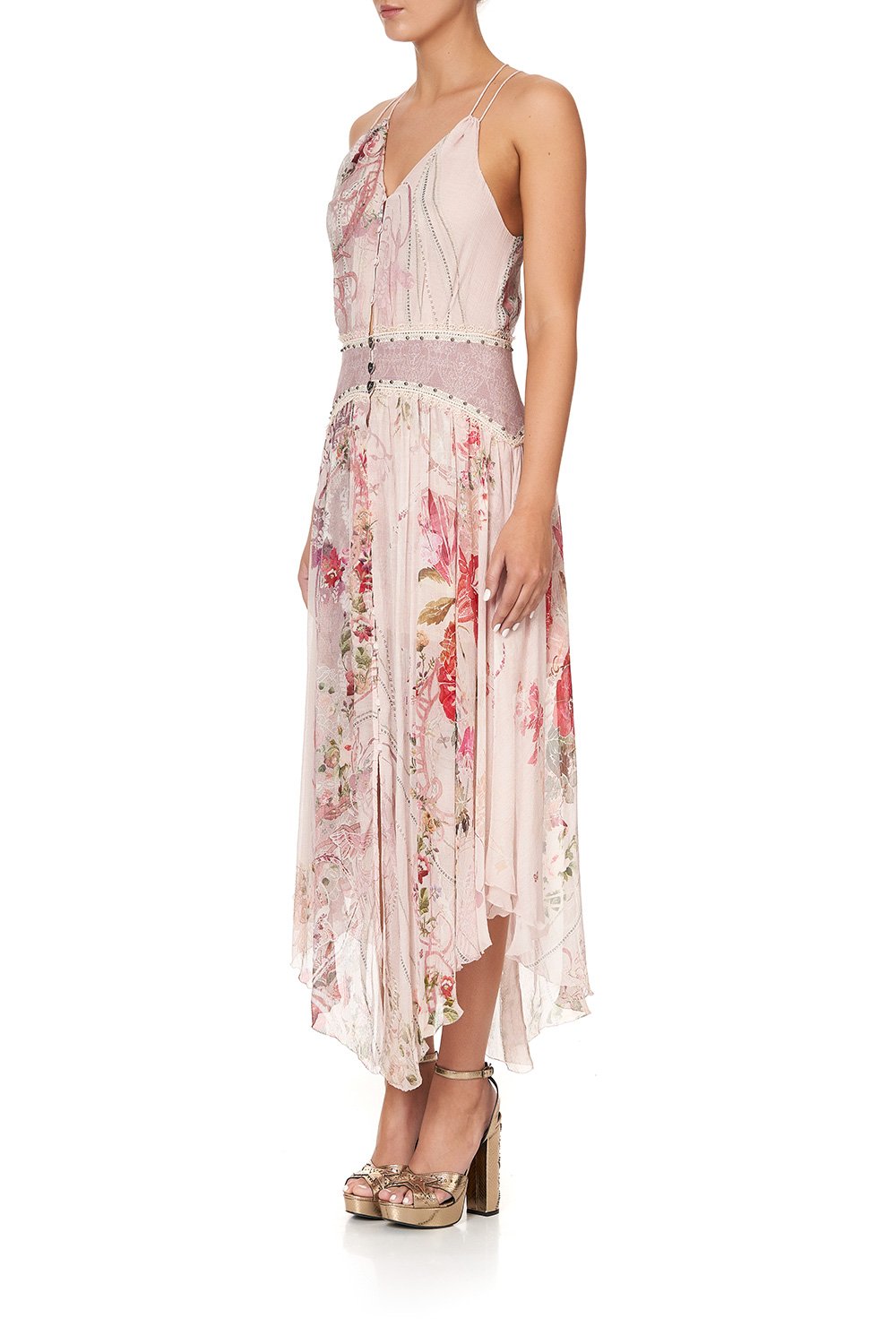 STRAP DRESS WITH SHAPED WAISTBAND ISTENANYA