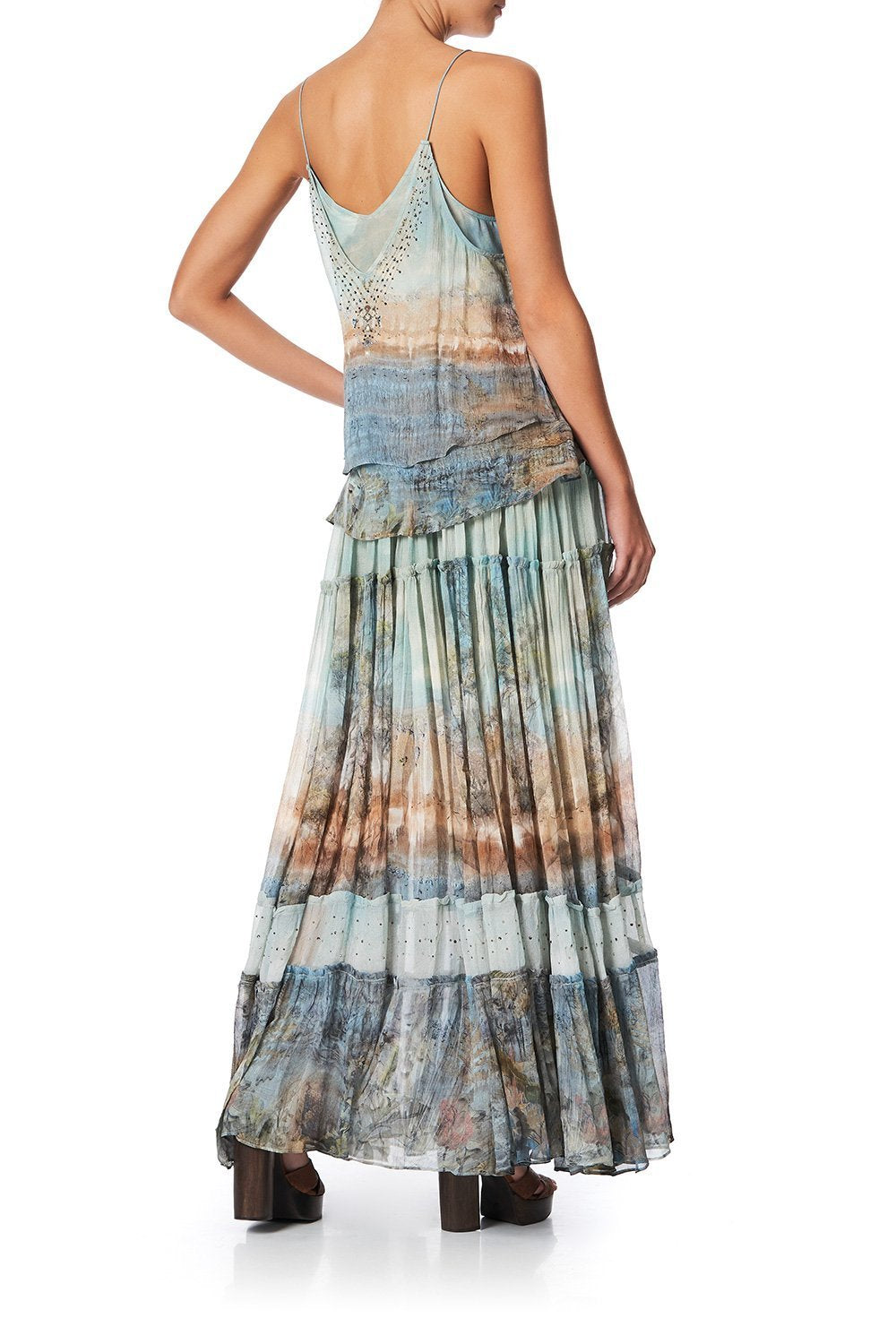 STRAP TOP WITH SHEER UNDERLAY COUNTRY DIARIES