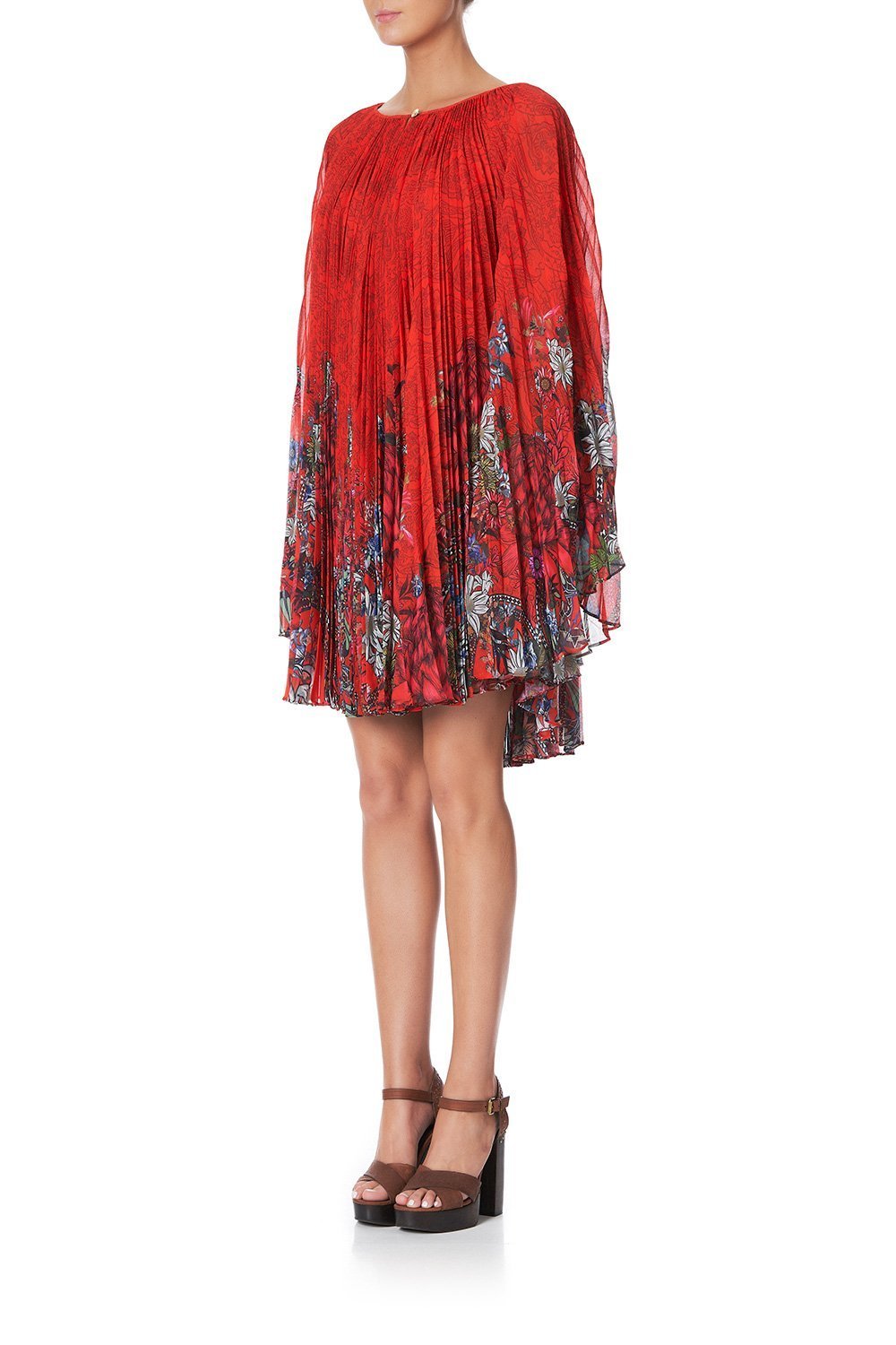 SUNRAY PLEATED SHORT KAFTAN WONDERING WARATAH