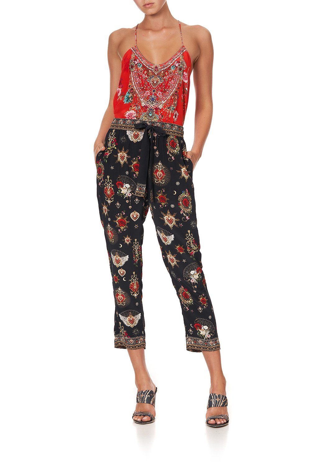 T BACK SHOESTRING TOP CAMEOS CAN CAN