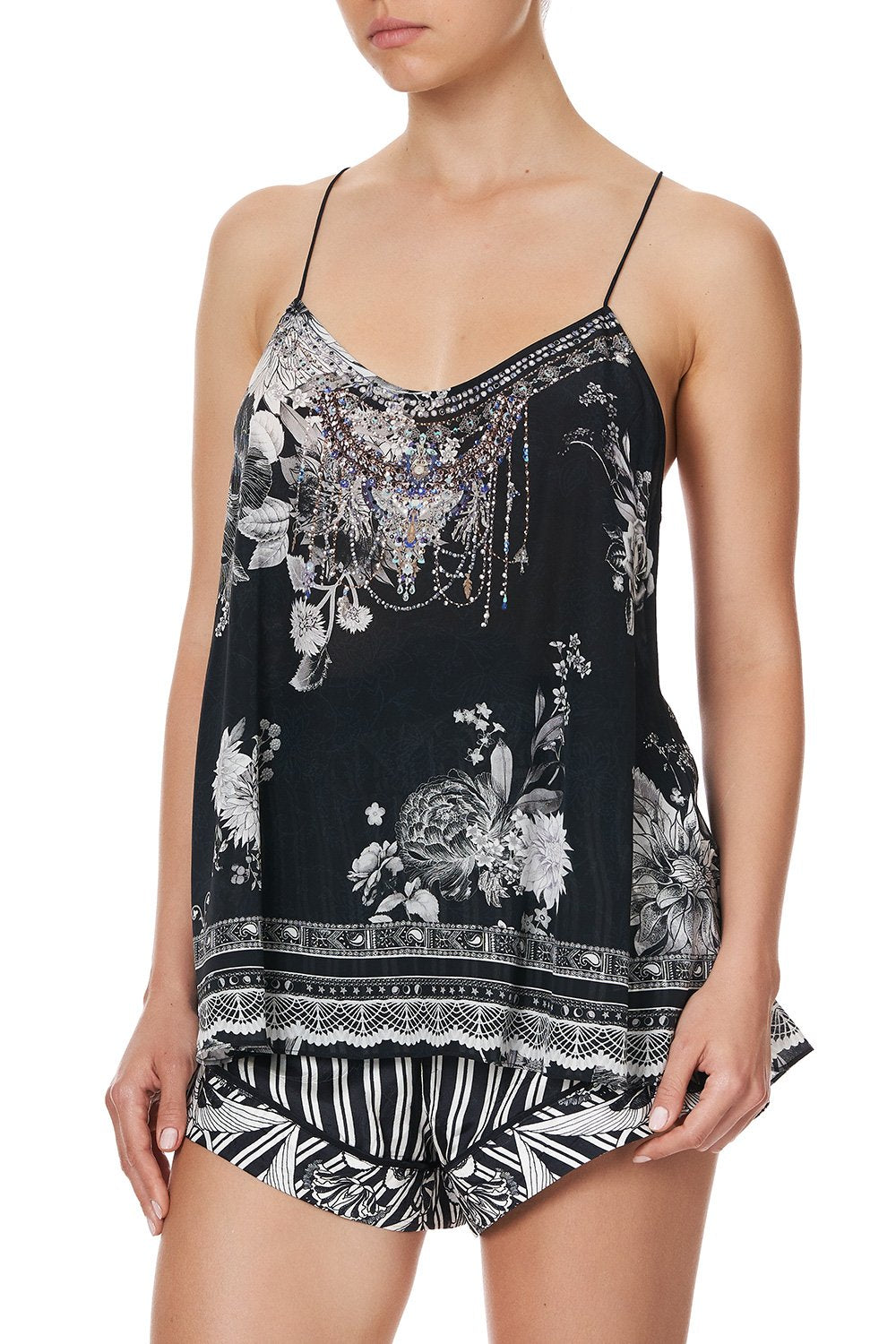 T BACK SHOESTRING TOP MOONSHINE BLOOM