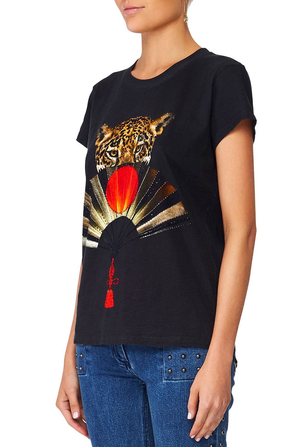 CAMILLA THE LONELY WILD TEE W SCOOP HEM