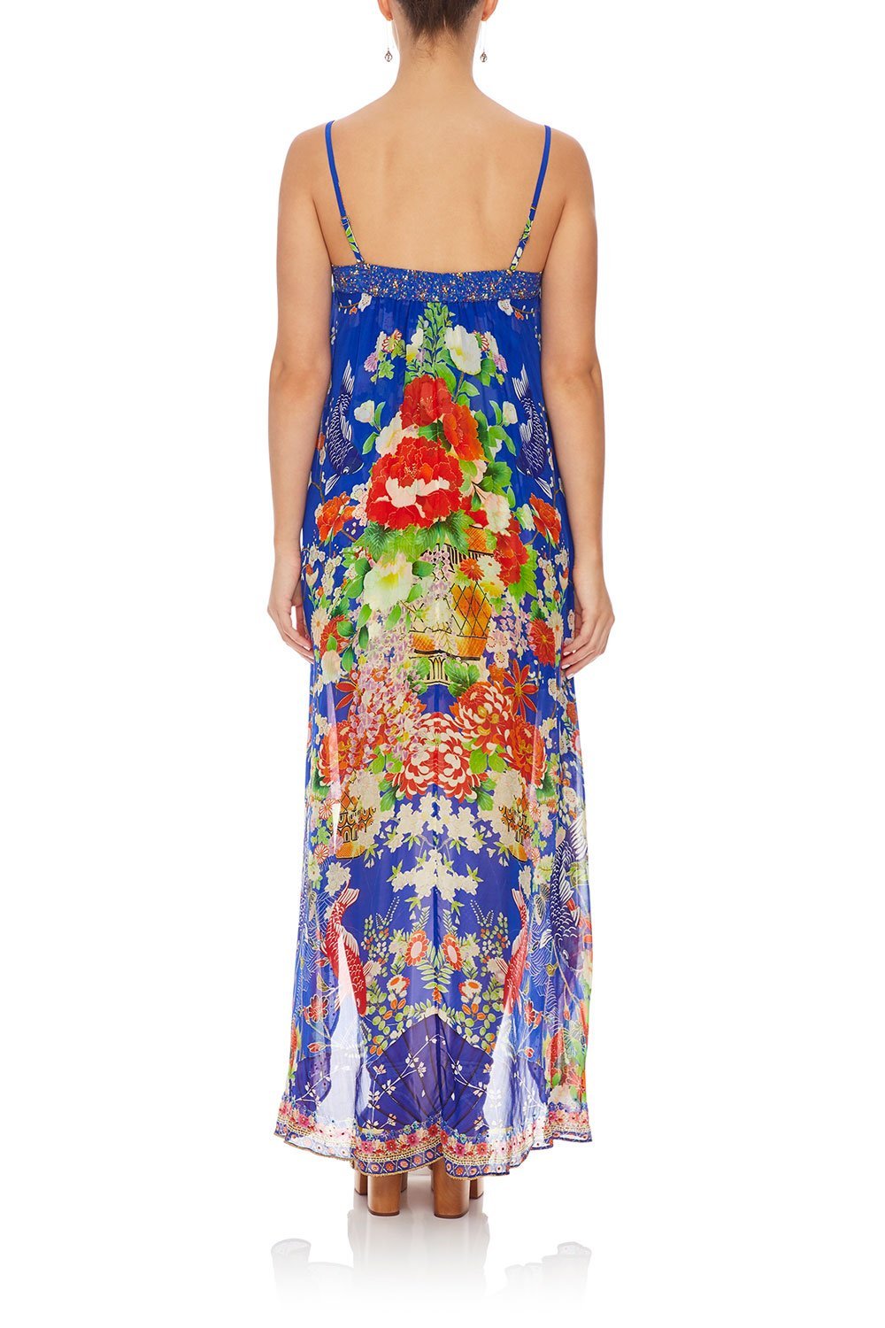 CAMILLA TIE DETAIL OVERLAY PLAYSUIT PLAYING KOI