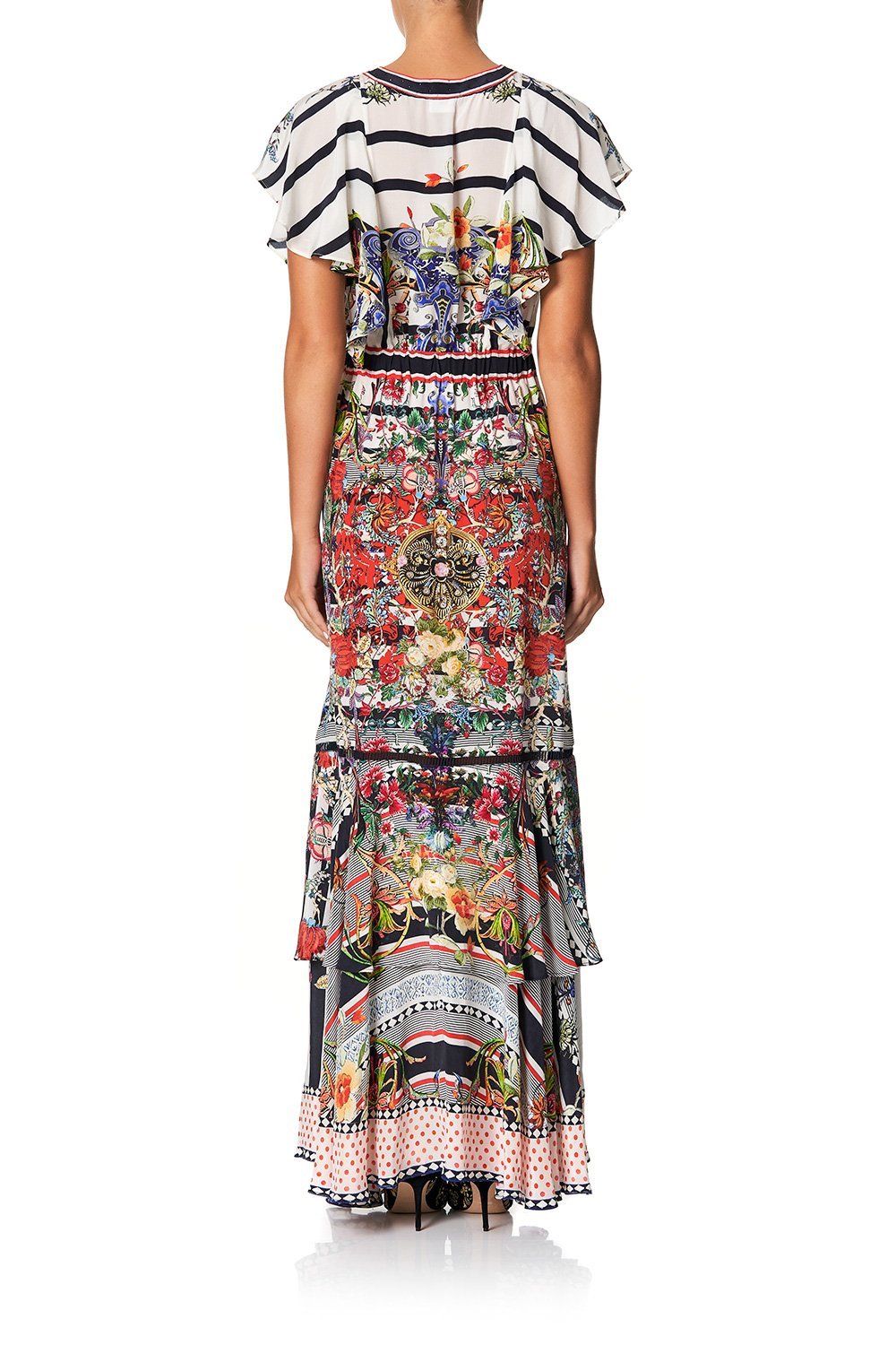 TIE FRONT MAXI WITH SPLIT JOIE DE VIVRE