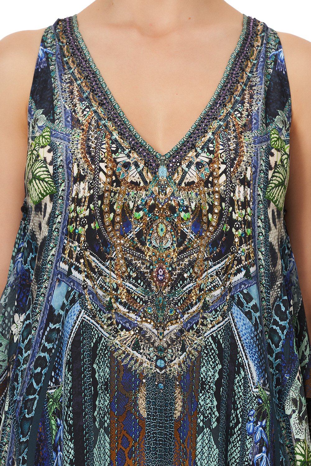 TIE FRONT MULTIWEAR DRESS KOMODO QUEEN