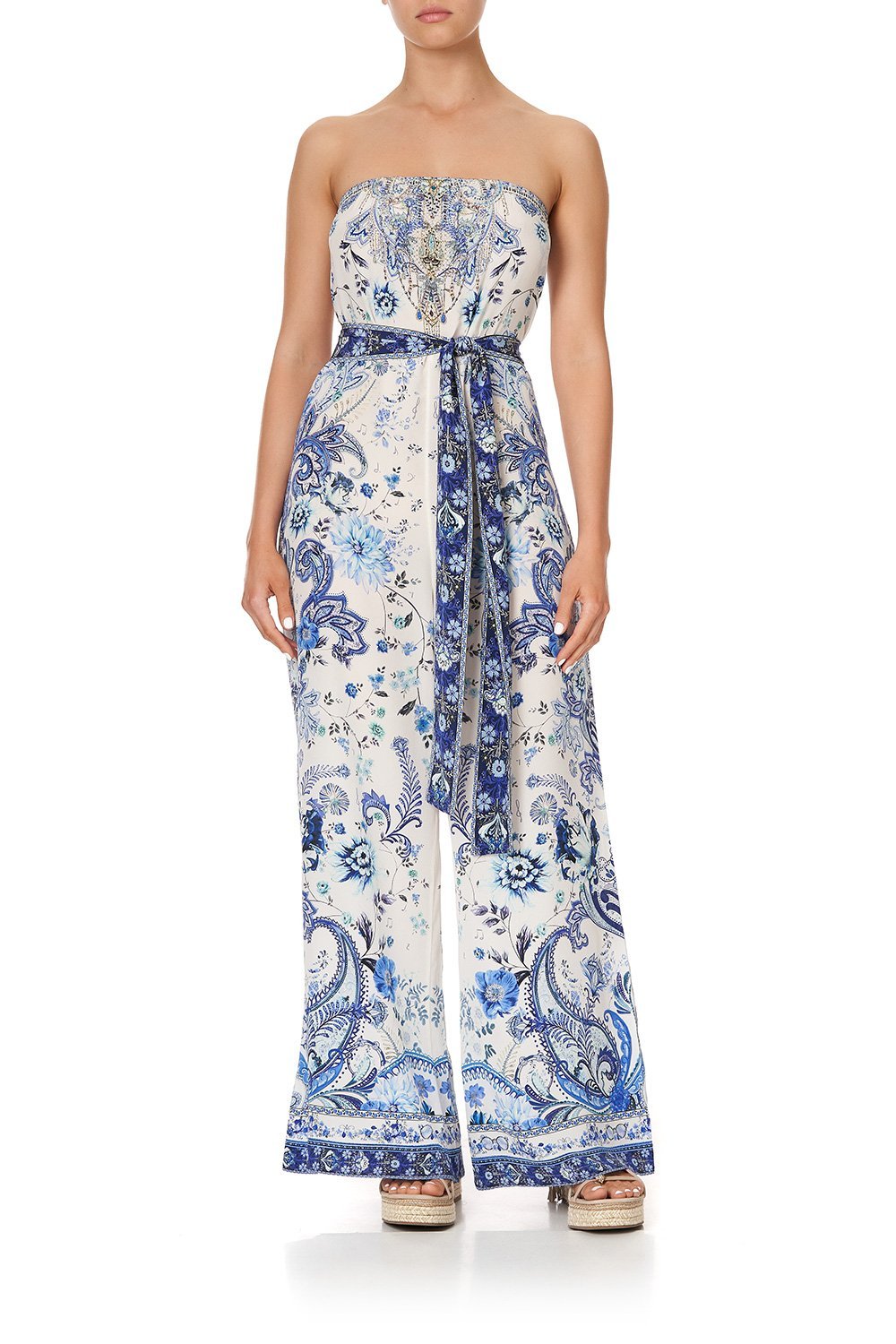 TIE WAIST STRAPLESS JUMPSUIT TALKING ABOUT A REVOLUTION