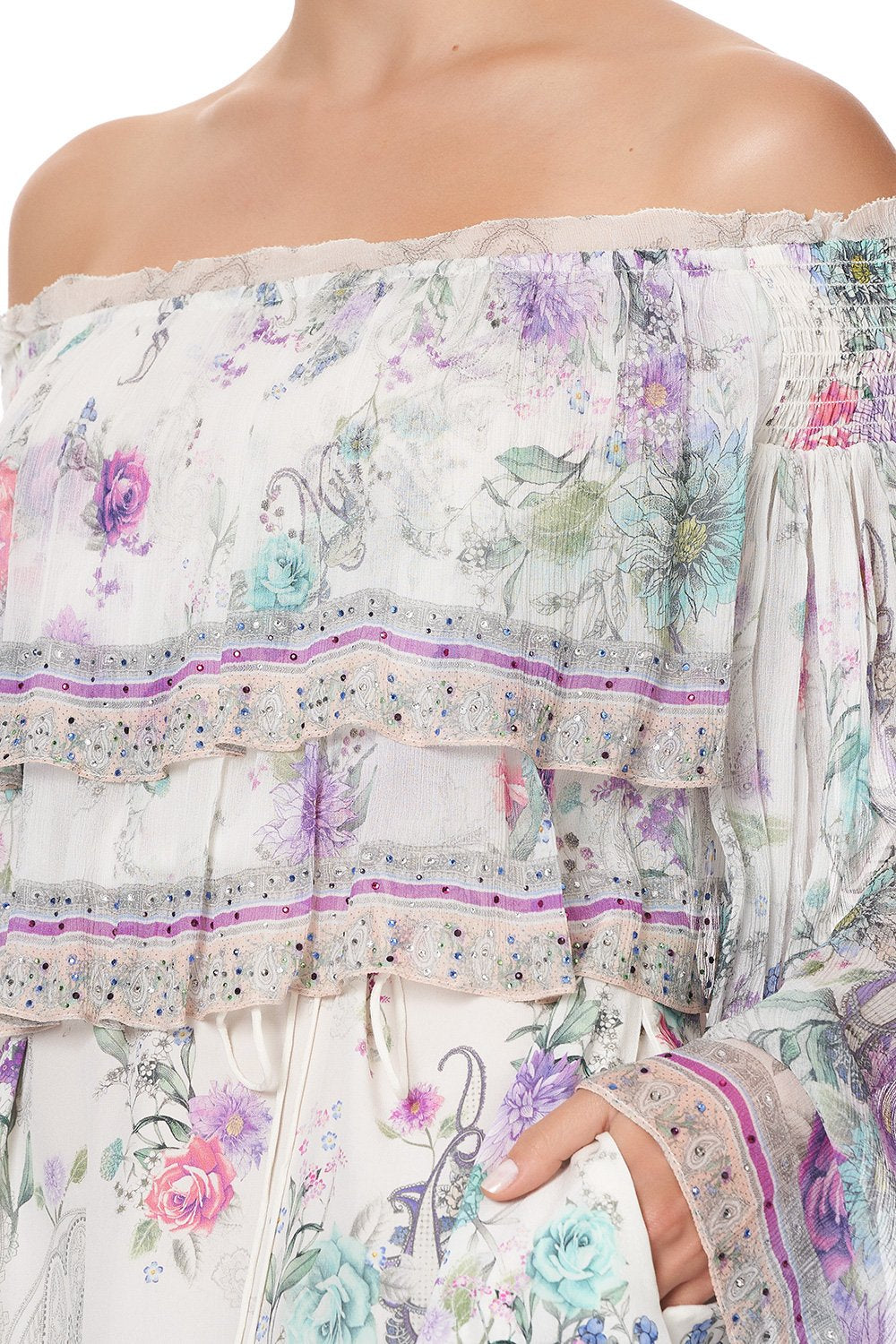 TIERED RUFFLE DRESS FOREVER FAR