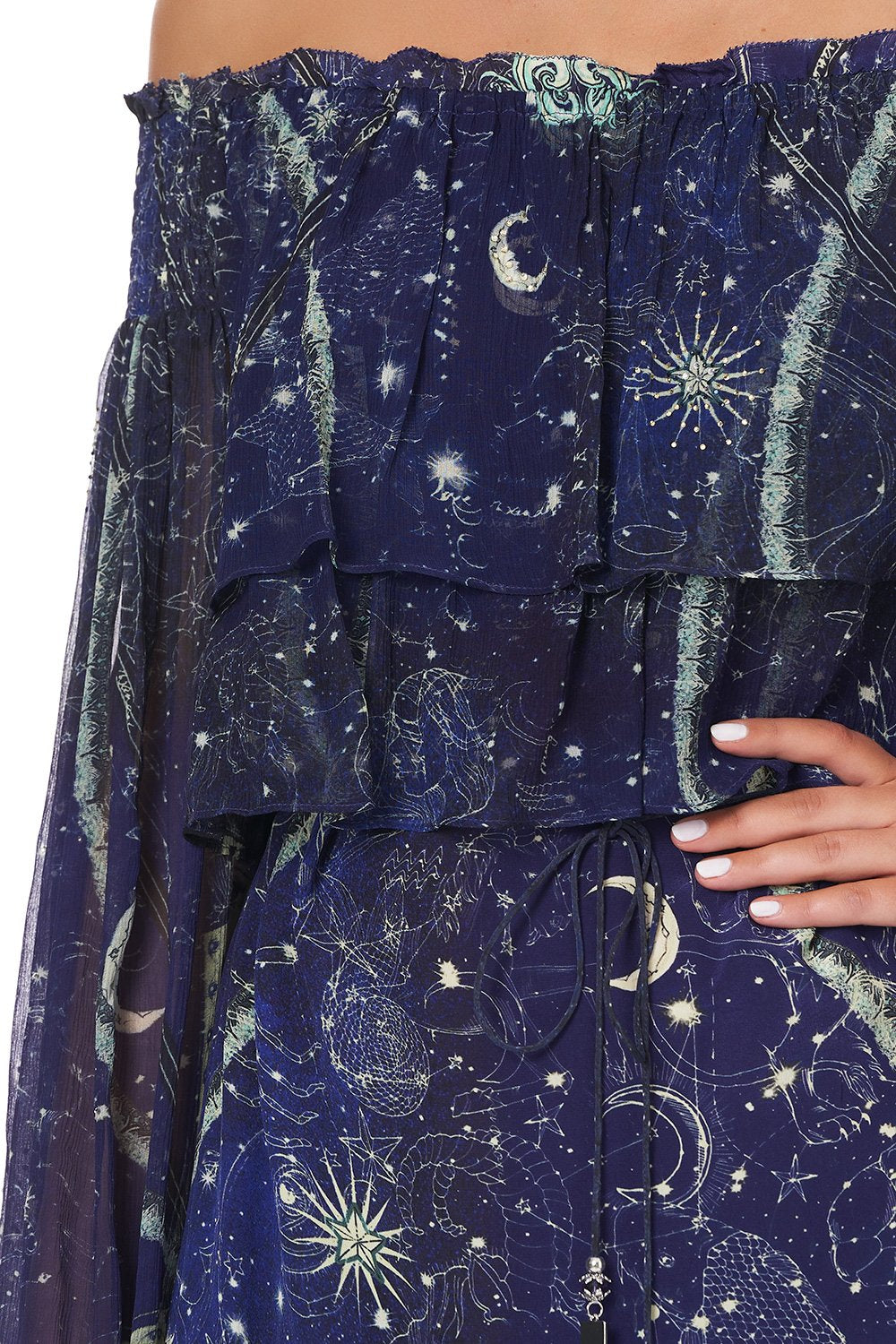 TIERED RUFFLE DRESS ITS A SIGN