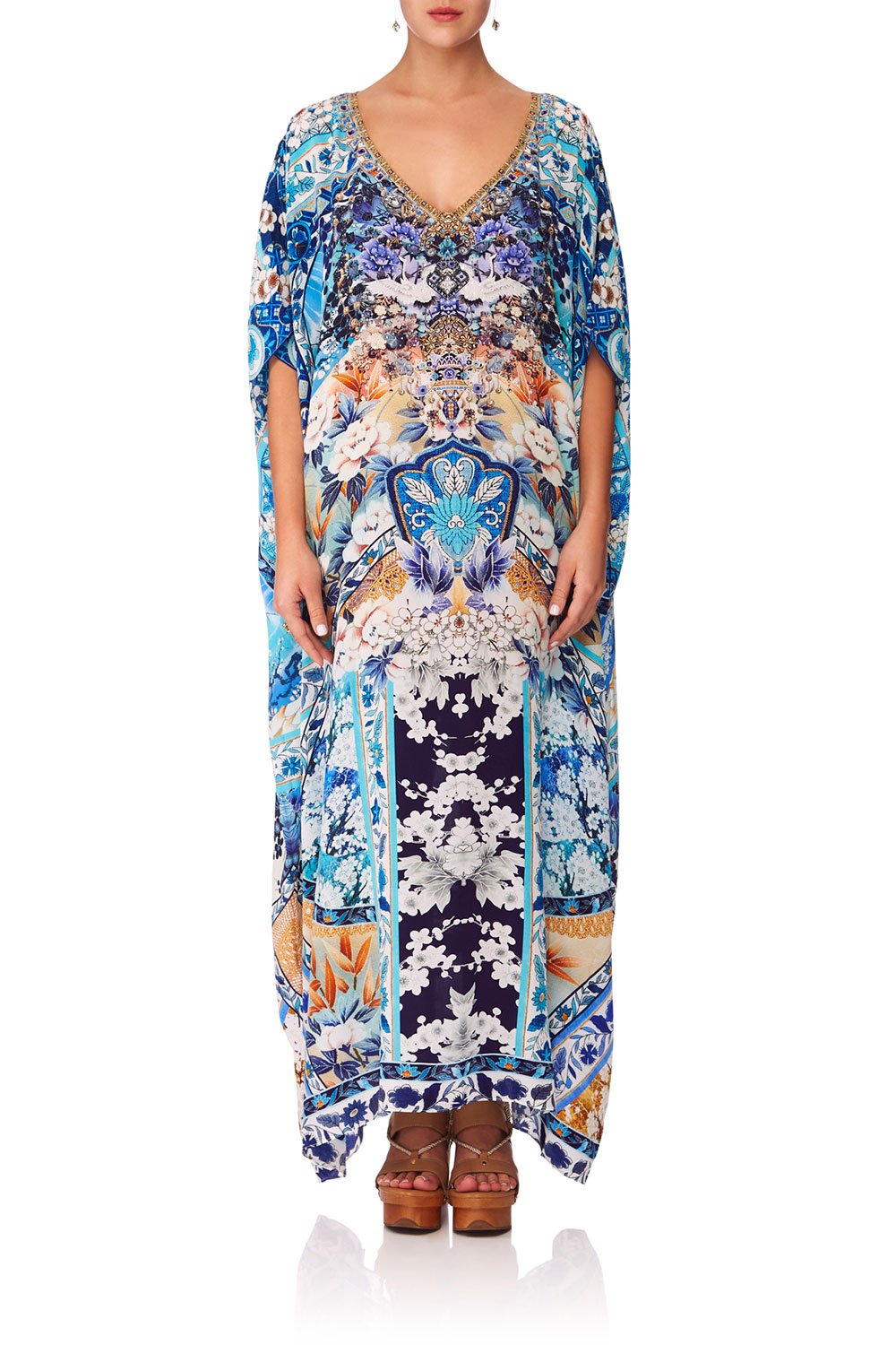 CAMILLA TOKYO TRIBE V NECK KAFTAN