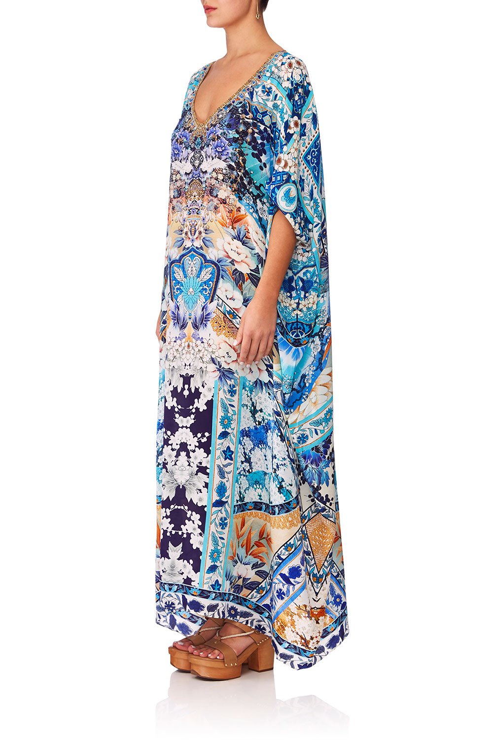 CAMILLA TOKYO TRIBE V NECK KAFTAN