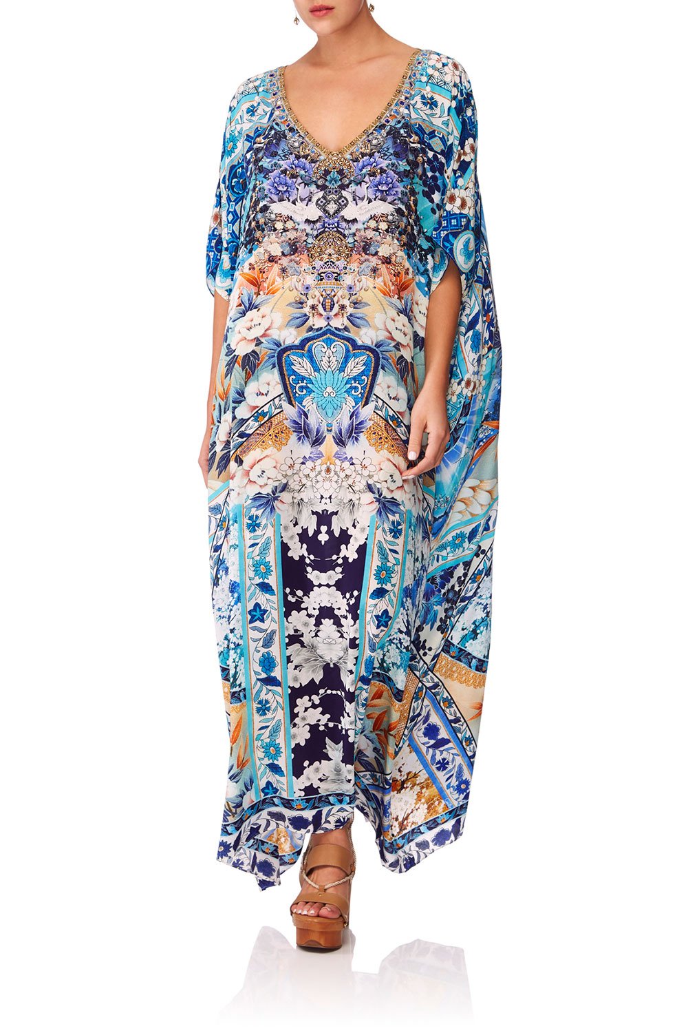 CAMILLA TOKYO TRIBE V NECK KAFTAN