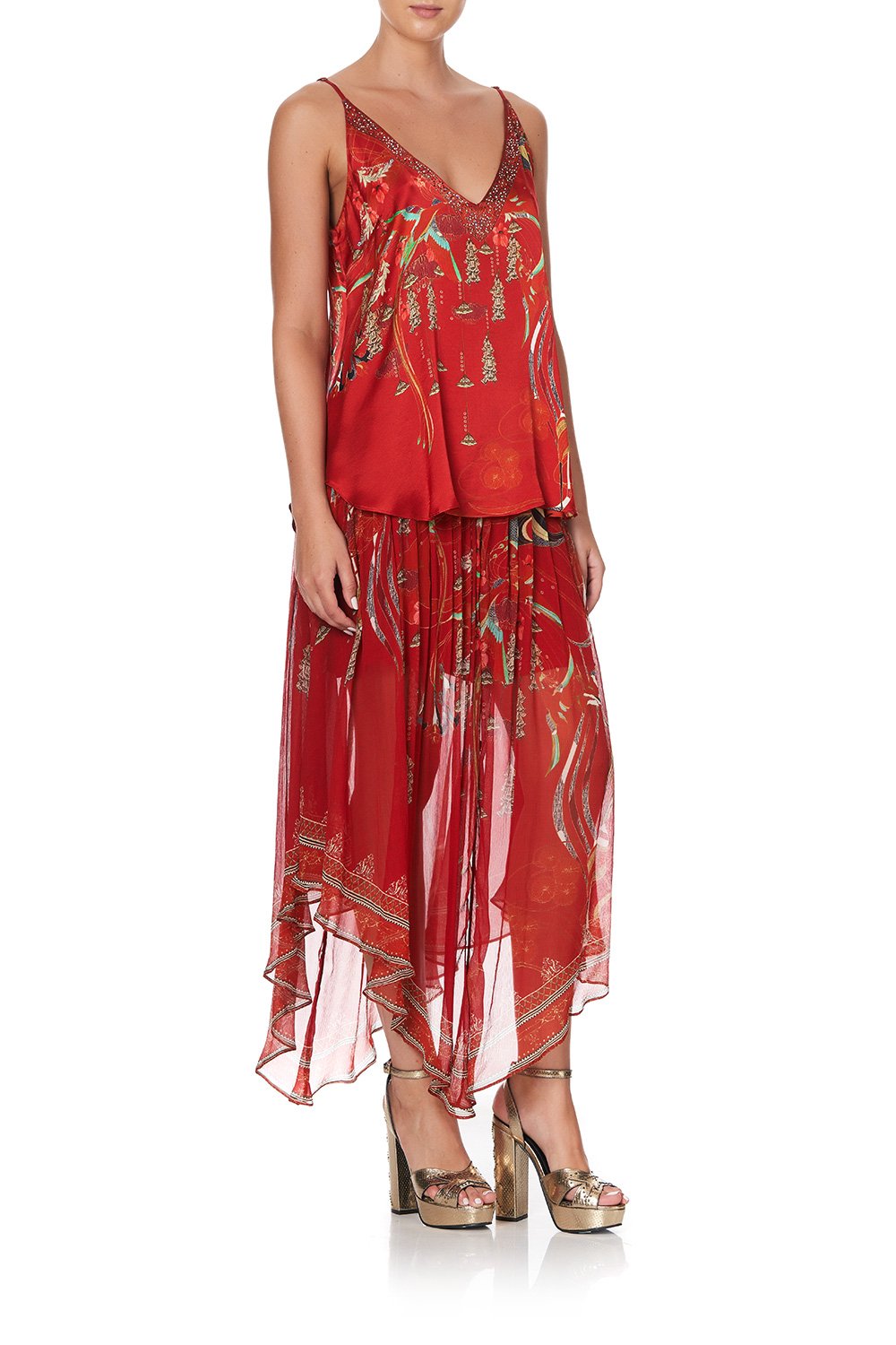 V NECK CAMI FORBIDDEN FRUIT