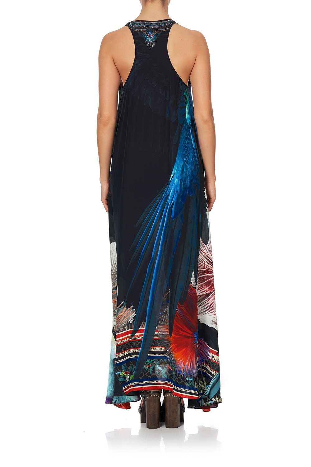 V NECK RACERBACK DRESS NIGHT FLIGHT