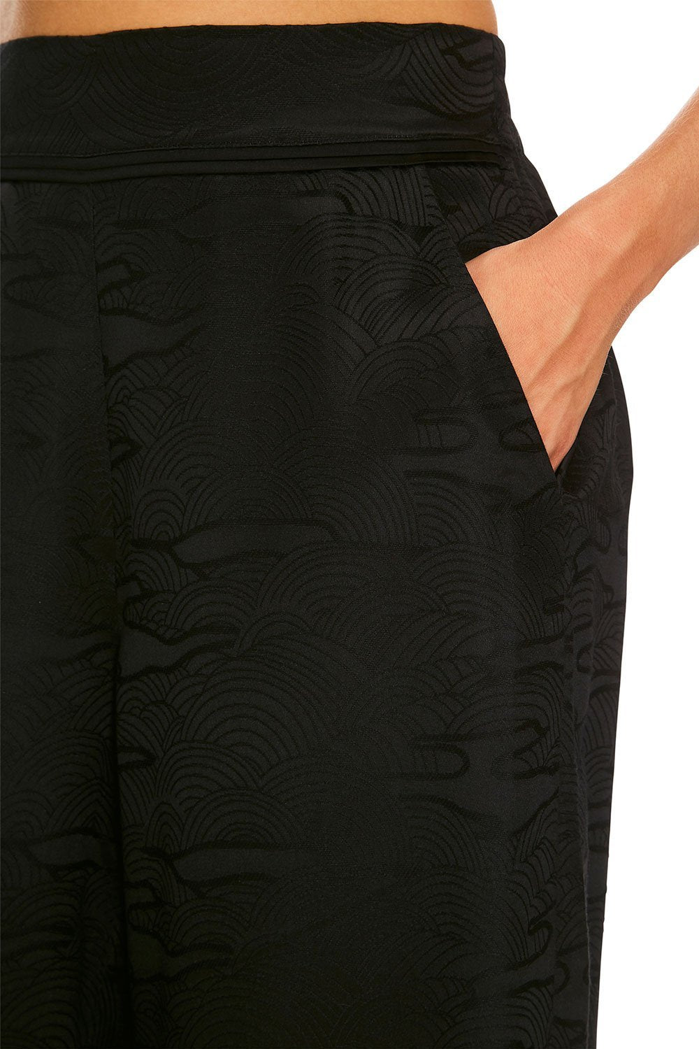 CAMILLA PAINTED LAND WIDE LEG PANT W/ CUFFS