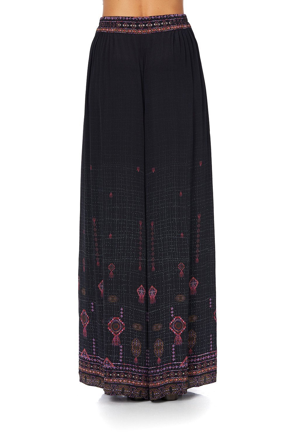 WIDE LEG PANT WITH GATHERED POCKETS MINA MINA