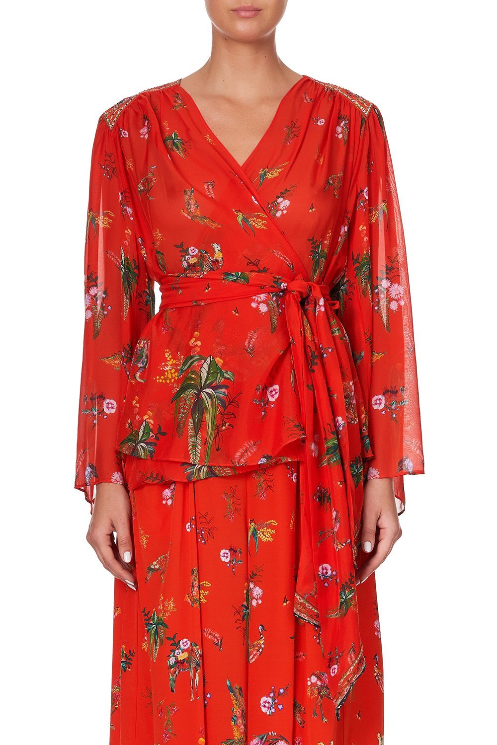 WRAP BLOUSE WITH YOKE CINEMA PARADISO