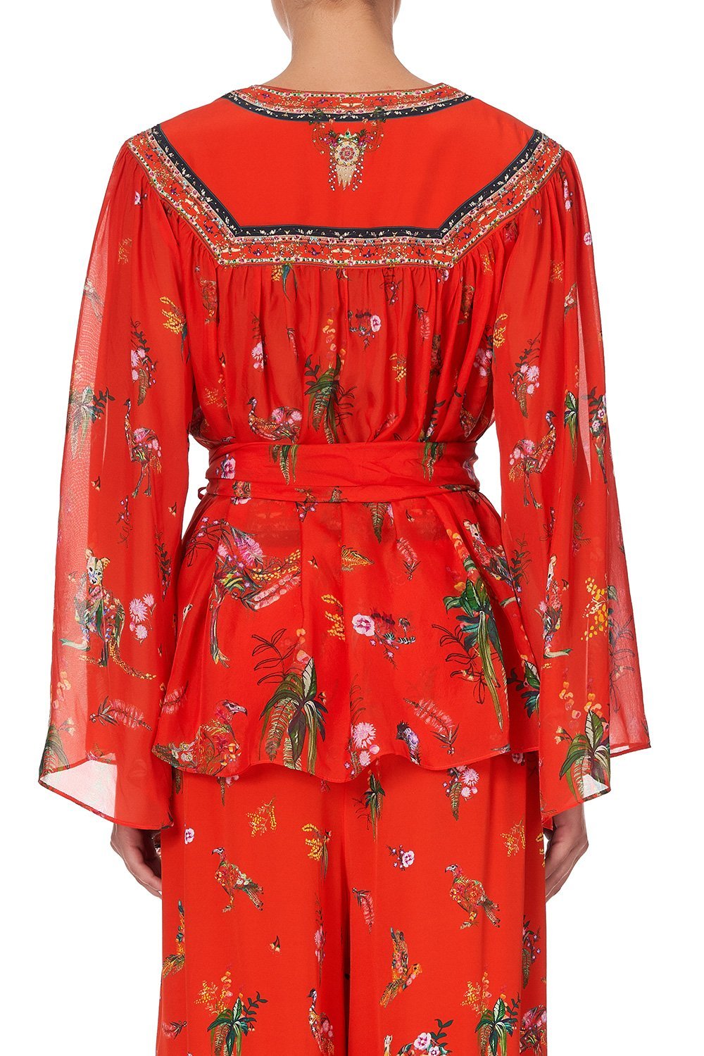 WRAP BLOUSE WITH YOKE CINEMA PARADISO