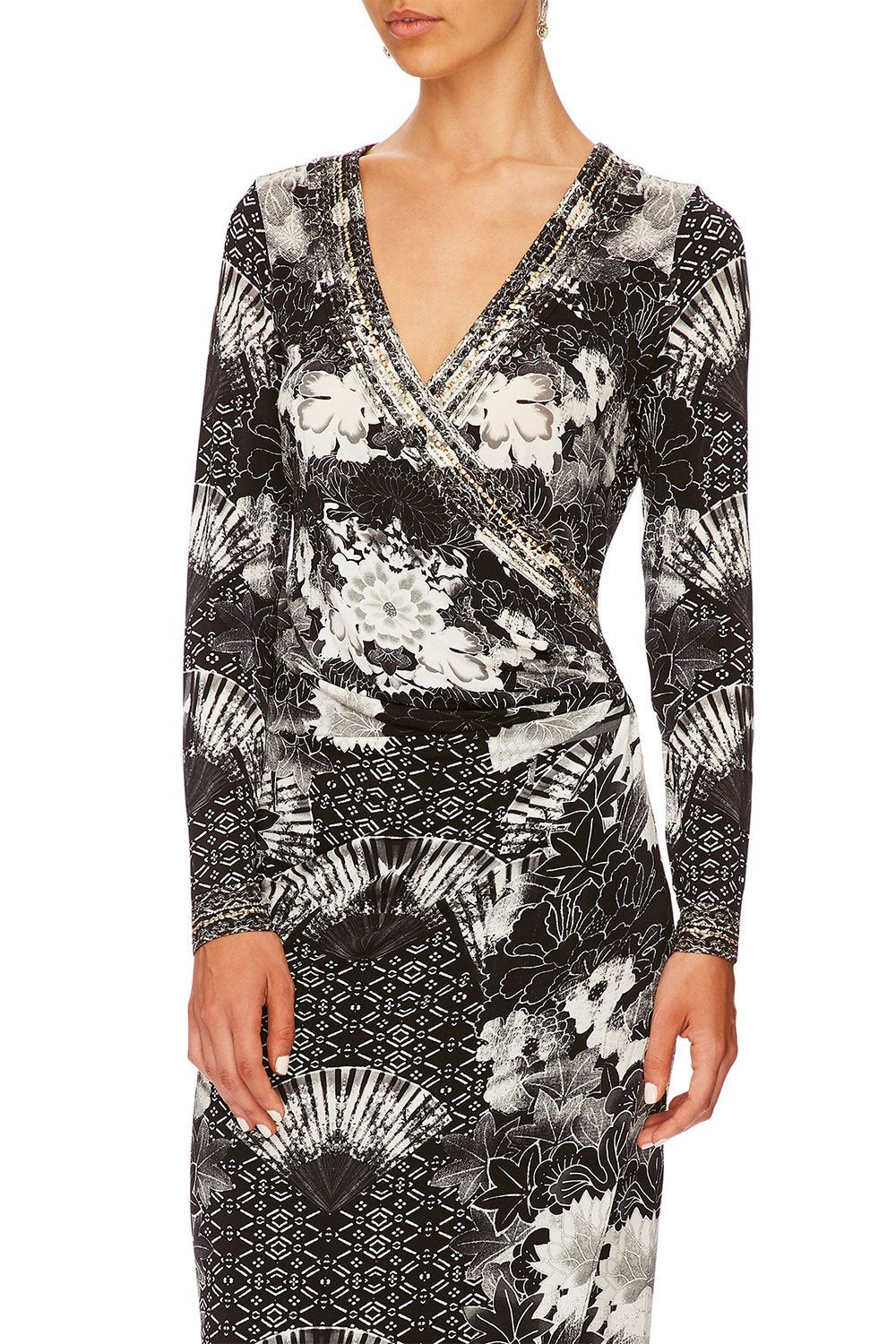 CAMILLA WILD MOONCHILD WRAP DRESS W TIE
