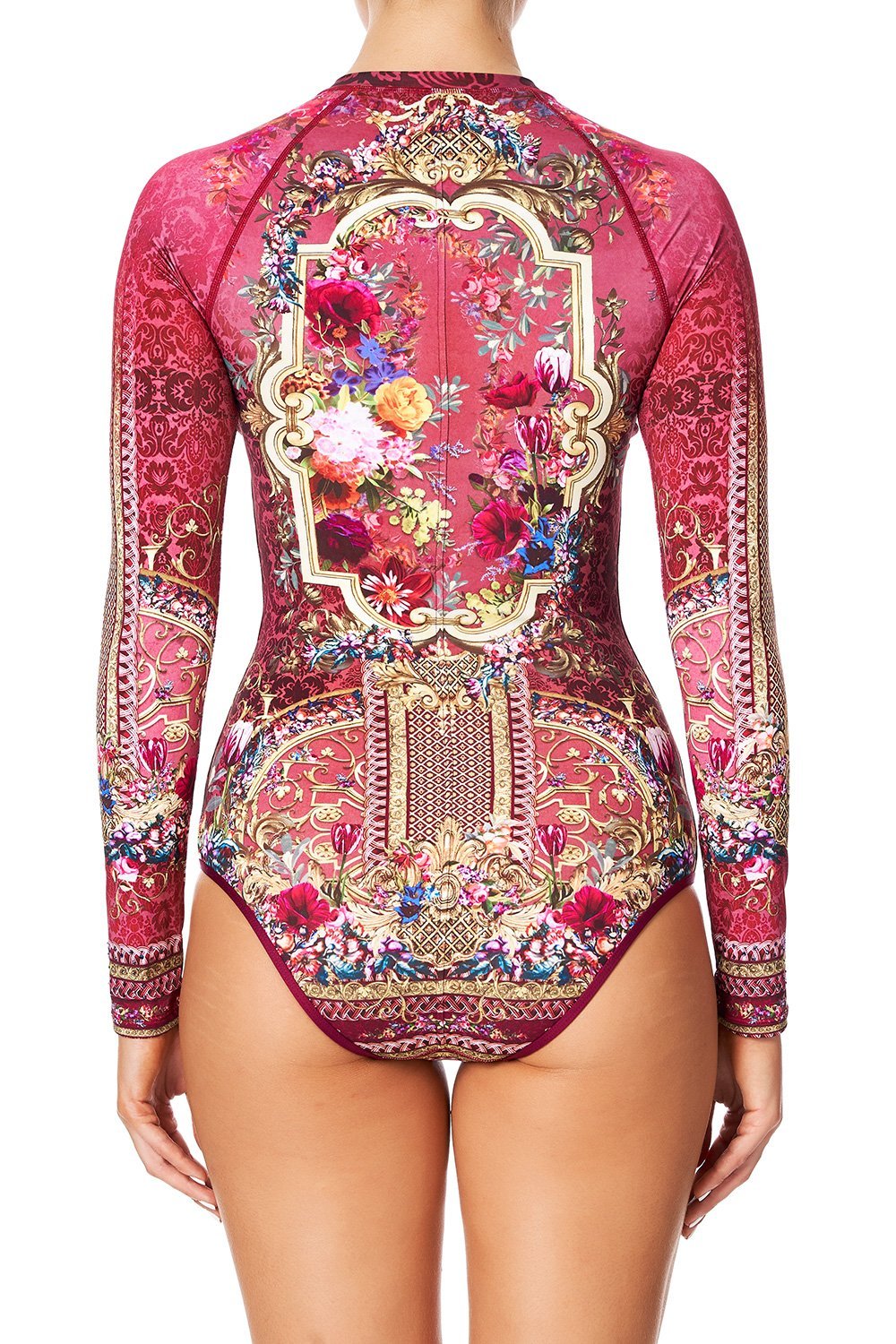 ZIP FRONT PADDLESUIT PALAIS ROUGE