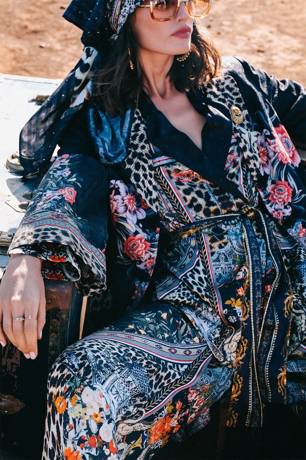 PAJAMA SUIT JACKET MARAIS AT MIDNIGHT