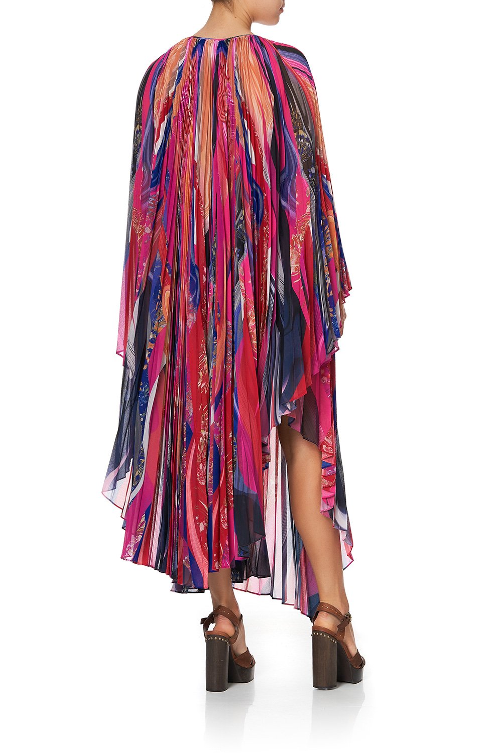 SUNRAY PLEATED KAFTAN FOLK RIVER