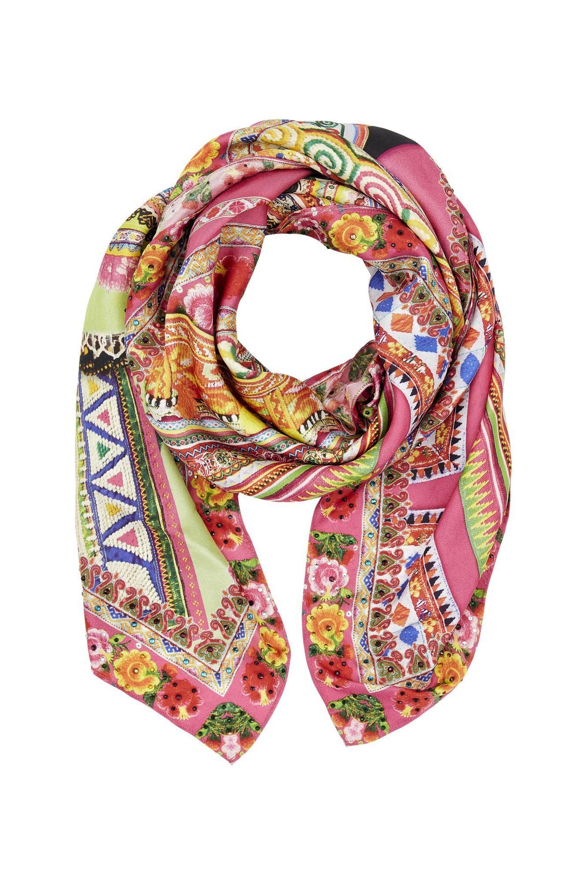 HANI HONEY LARGE SQUARE SCARF