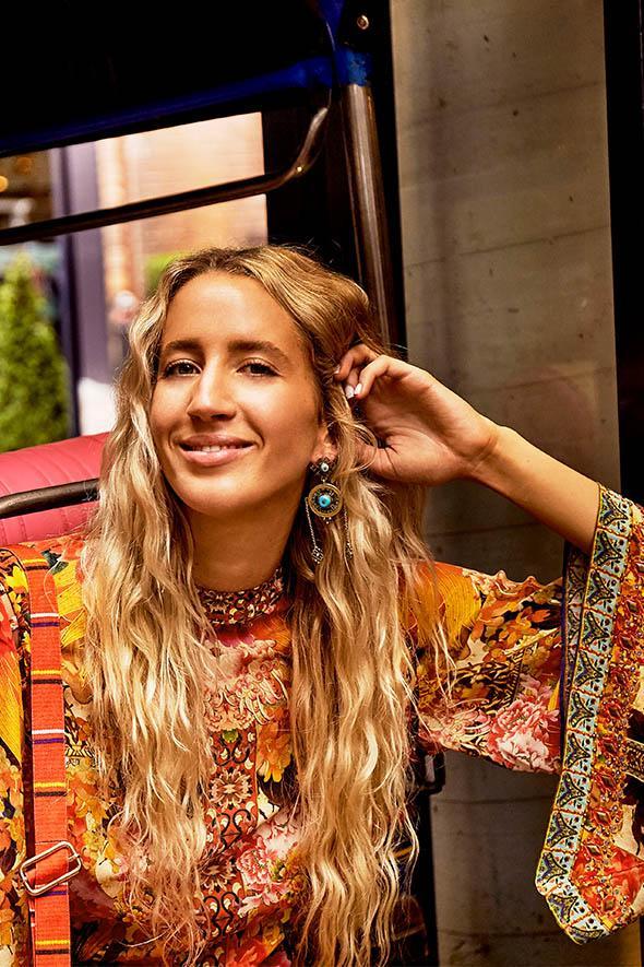 PHOENIX RISE DISK EARRINGS