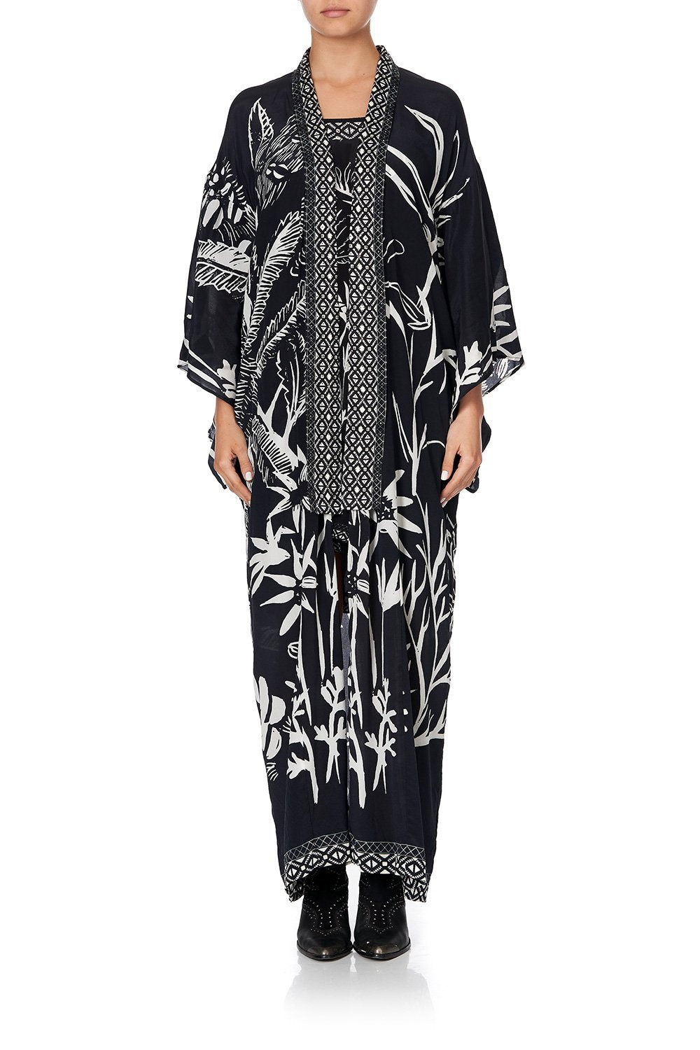 KIMONO COAT BOTANICAL BANDITS