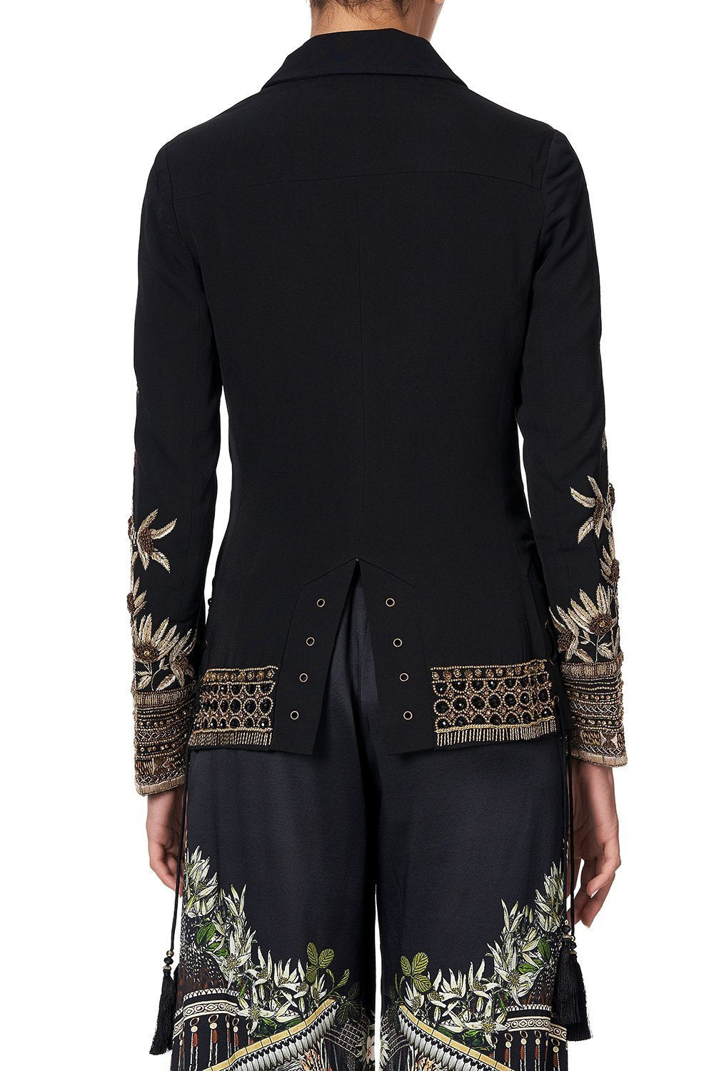 JACKET WITH LACE UP SIDE PANELS BOTANICAL CHRONICLES