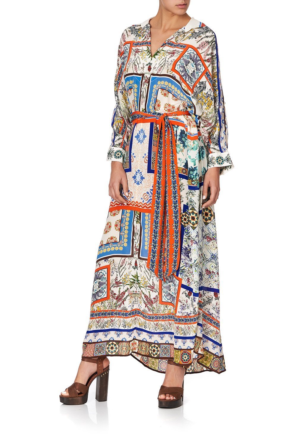 LONG COLLARED KAFTAN GONE COAST