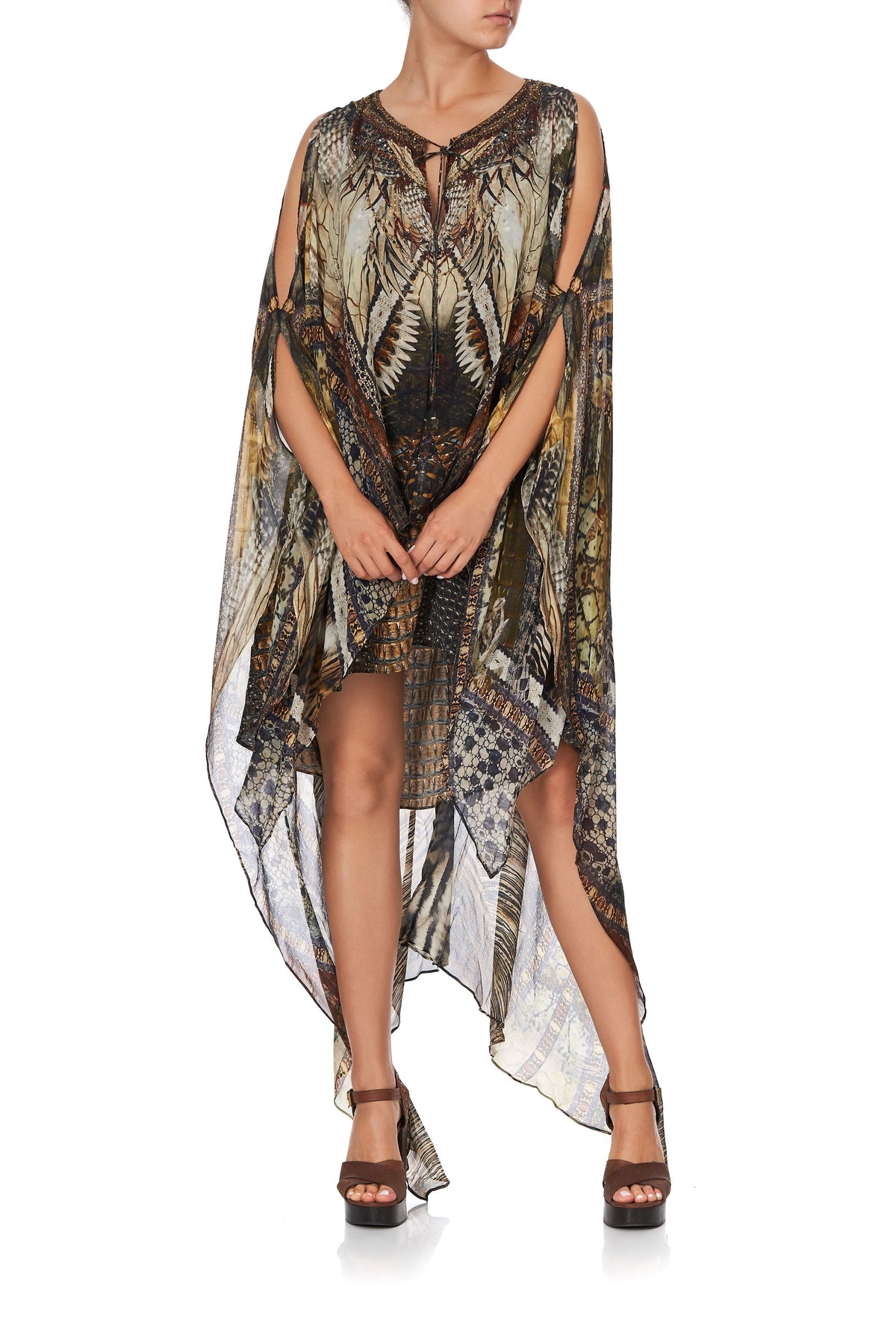 LONG SHEER OVERLAY DRESS KAKADU CALLING