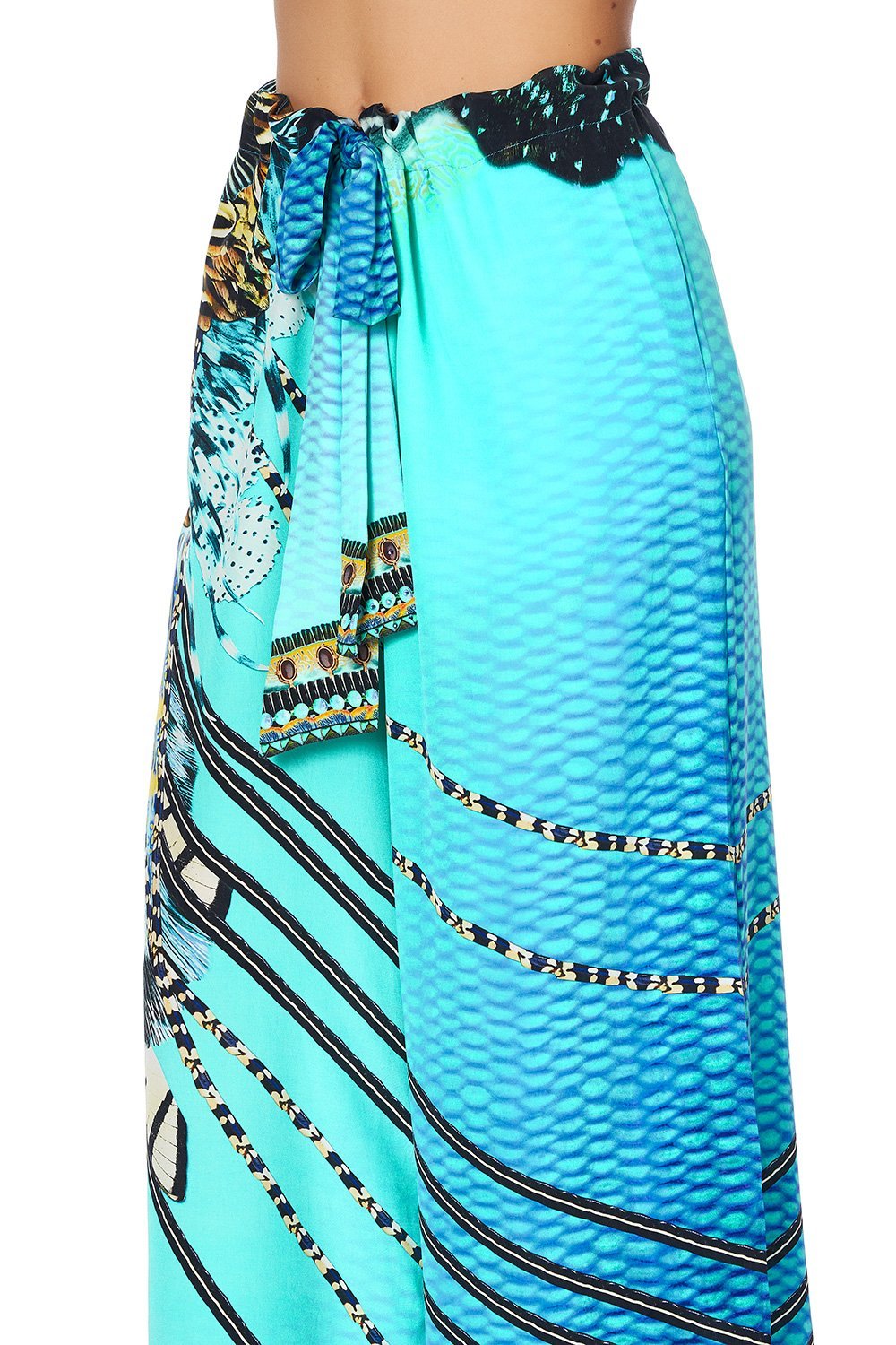 LOUNGE TROUSER WITH TIE WAIST MARINE QUEEN