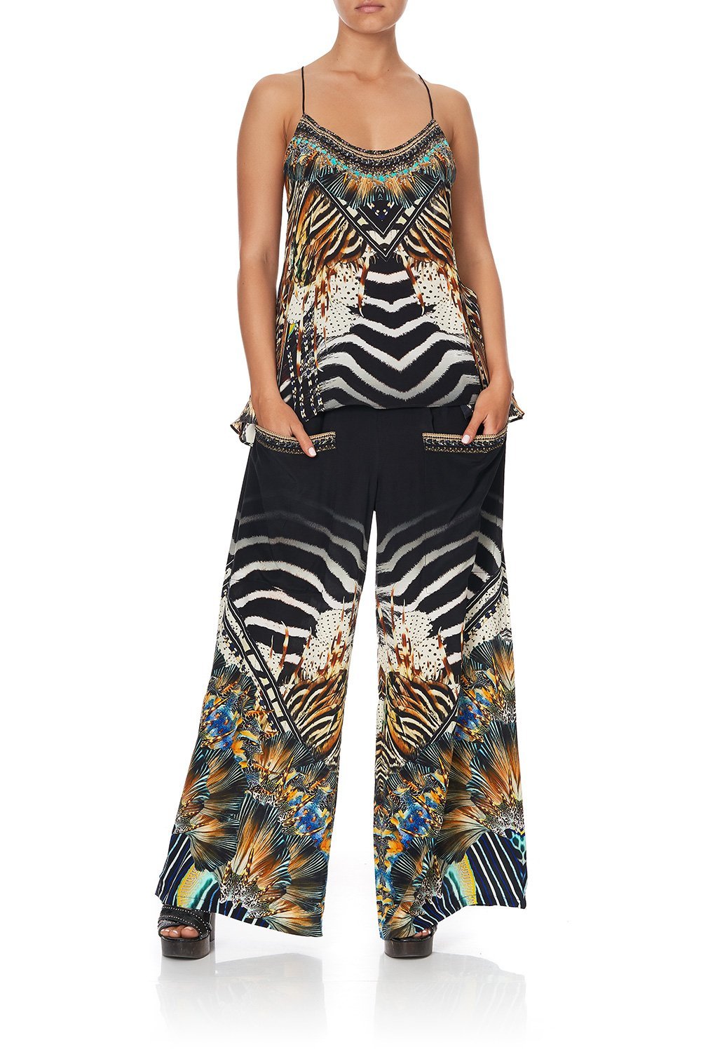 T BACK SHOESTRING TOP LOST PARADISE