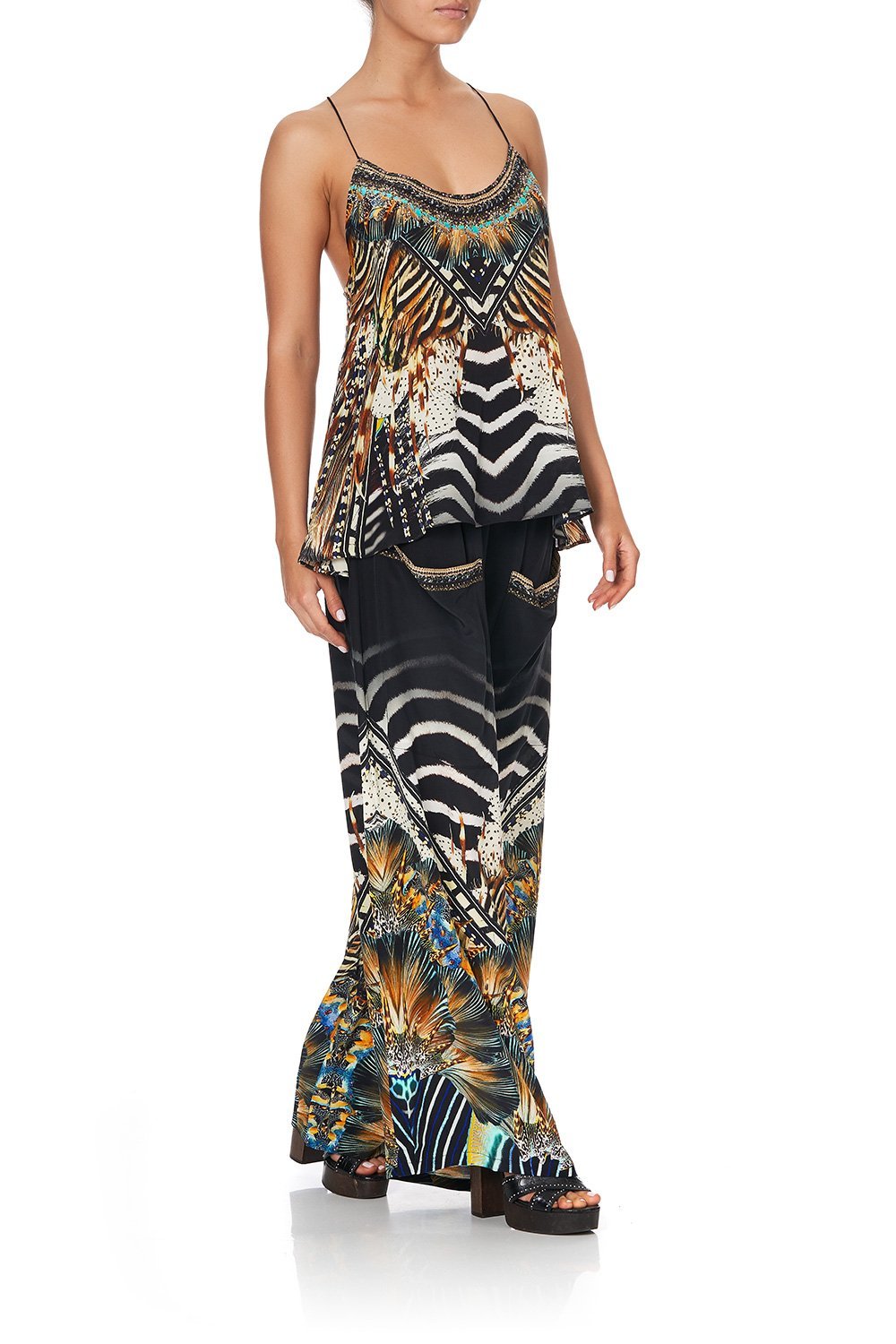 T BACK SHOESTRING TOP LOST PARADISE