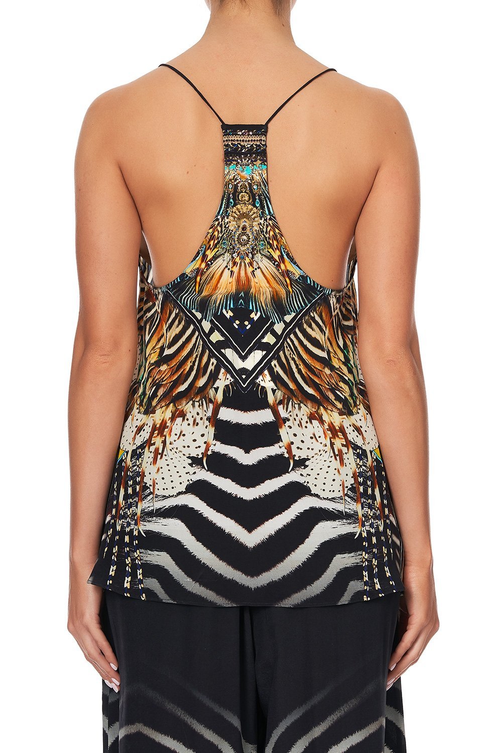 T BACK SHOESTRING TOP LOST PARADISE